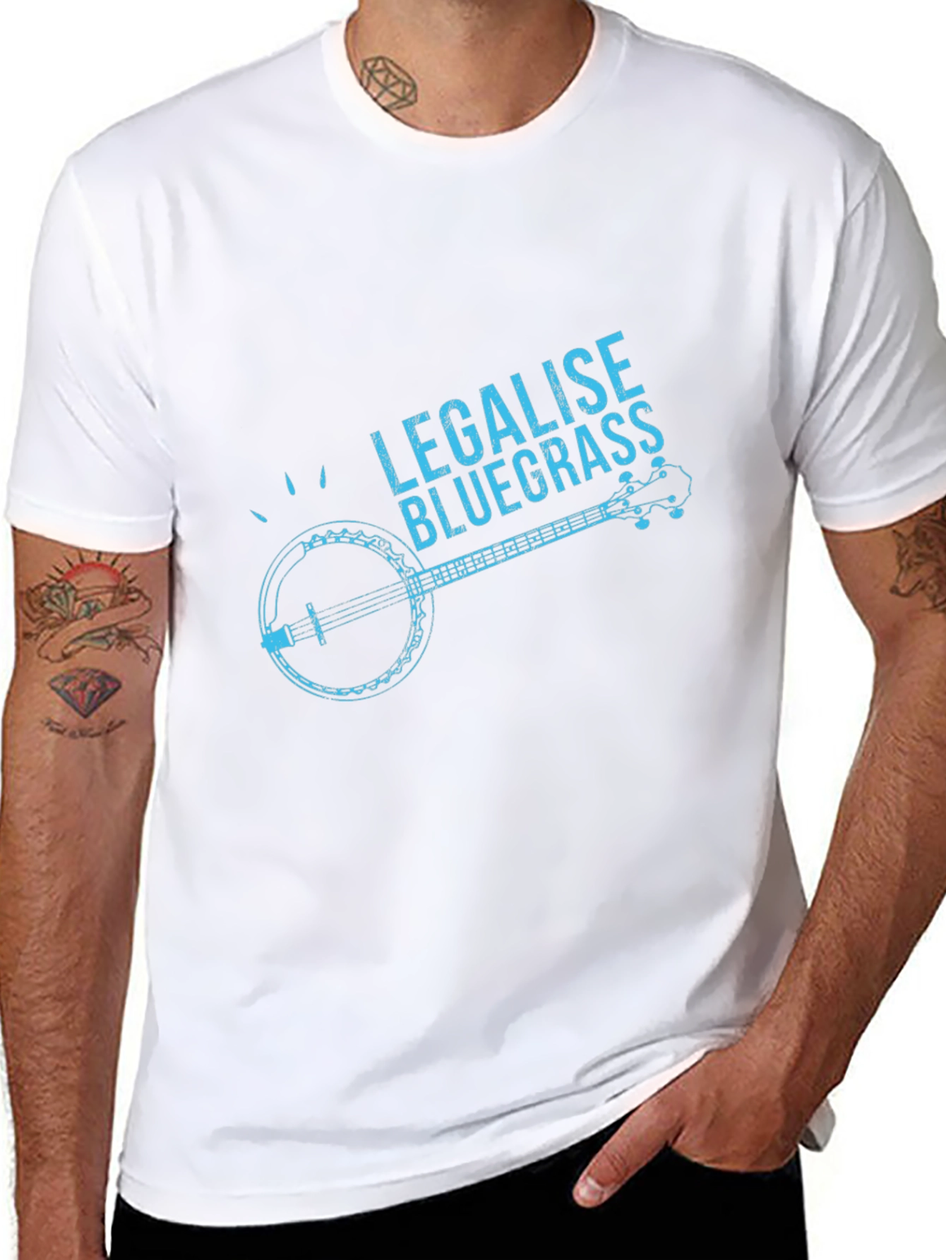 Legalise Bluegrass Black T-Shirt