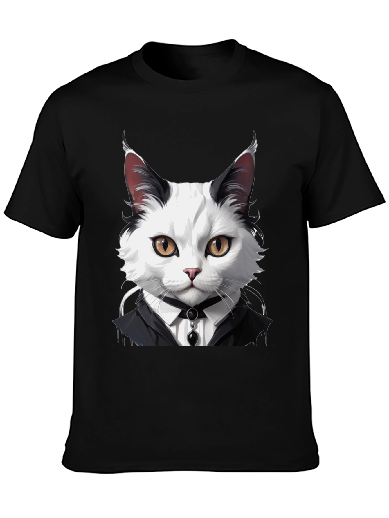 Cat Tuxedo T-Shirt - Cool Feline Fashion