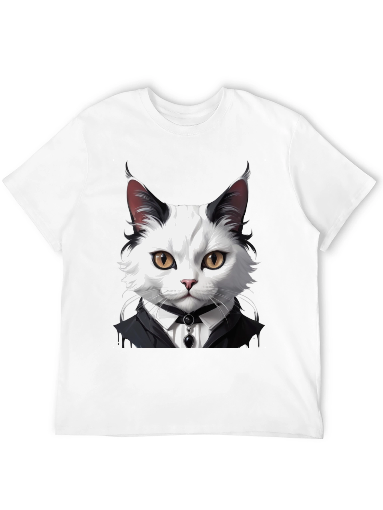 Cat Tuxedo T-Shirt - Cool Feline Fashion