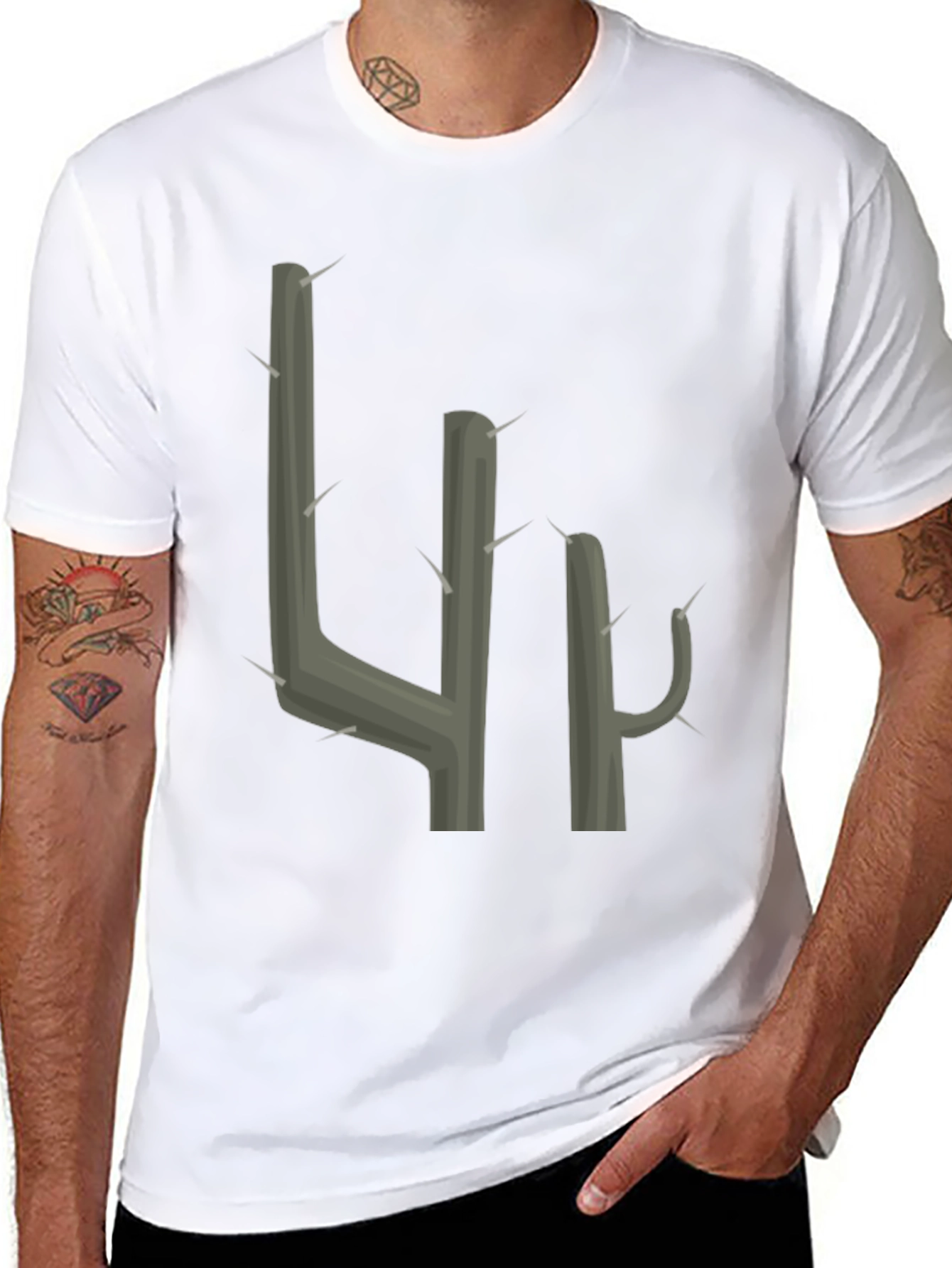 Cactus Graphic Tee - Trendy Desert Style