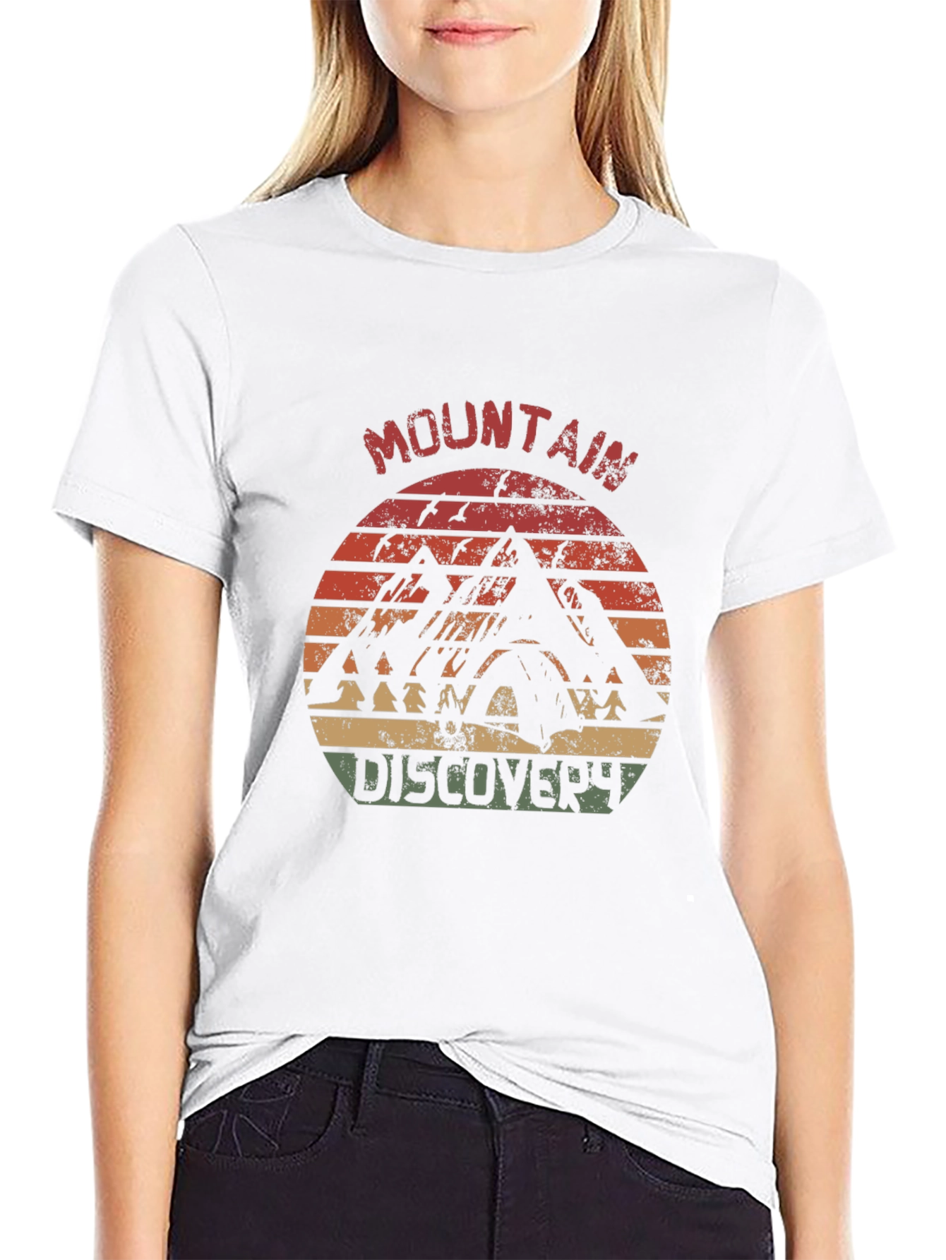 Mountain Discovery Graphic Tee - Retro Style