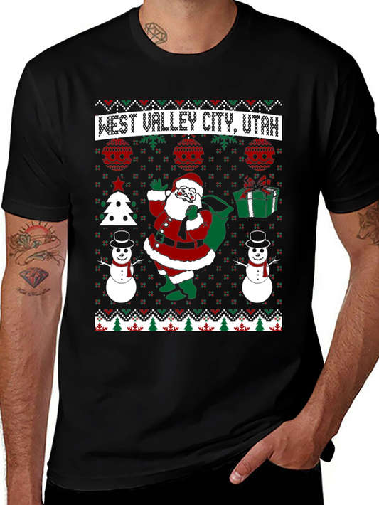 West Valley City Utah Ugly Christmas Sweater T-Shirt
