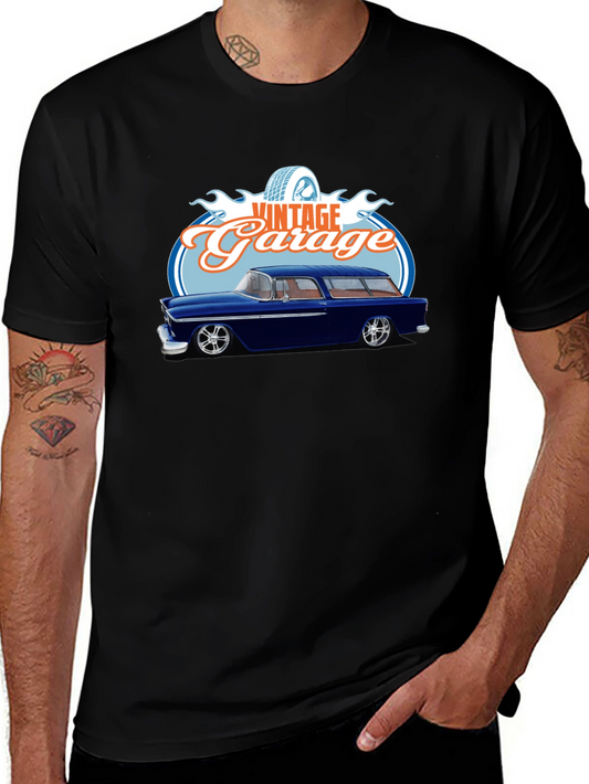 Vintage Garage Classic Car T-Shirt - Black