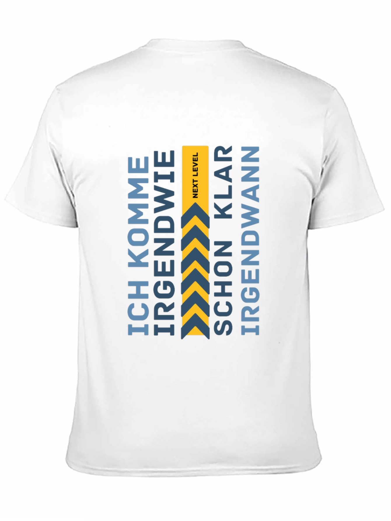 Next Level Black T-Shirt - German Quote