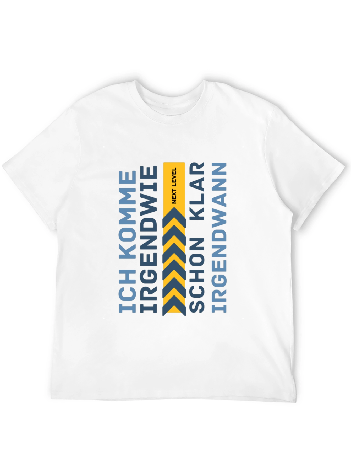 Next Level Black T-Shirt - German Quote