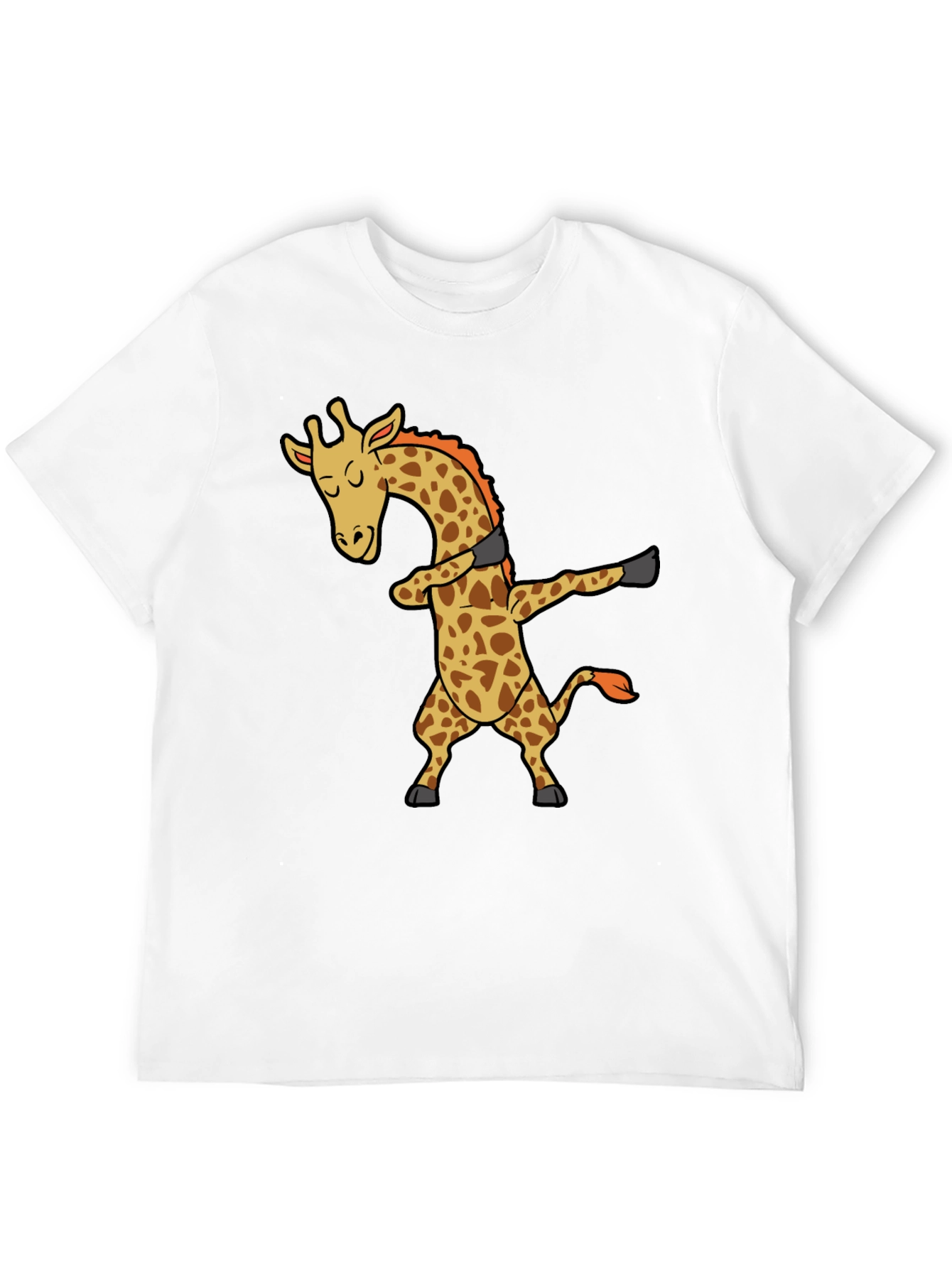 Dabbing Giraffe Black T-Shirt - Trendy Graphic Tee