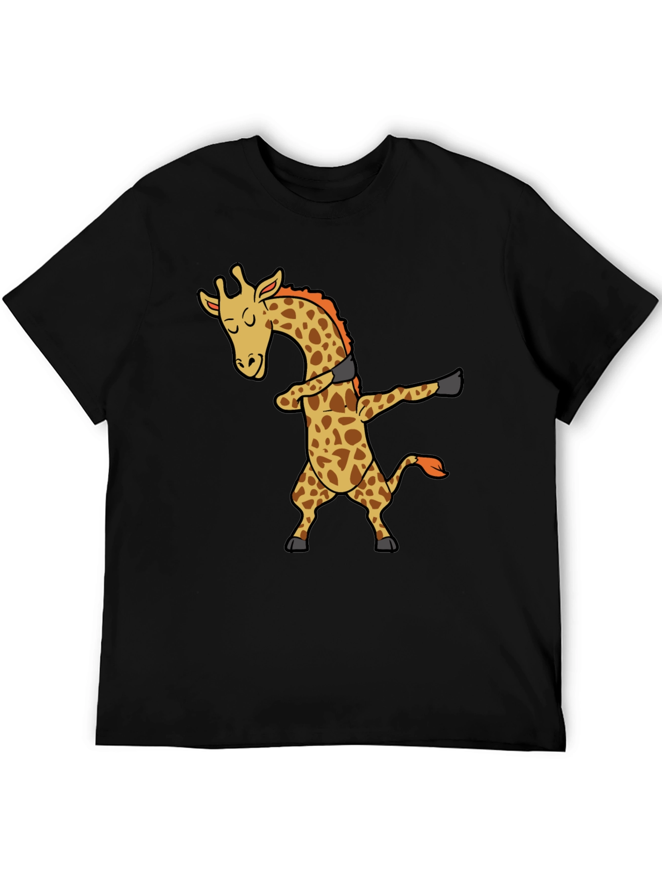 Dabbing Giraffe Black T-Shirt - Trendy Graphic Tee