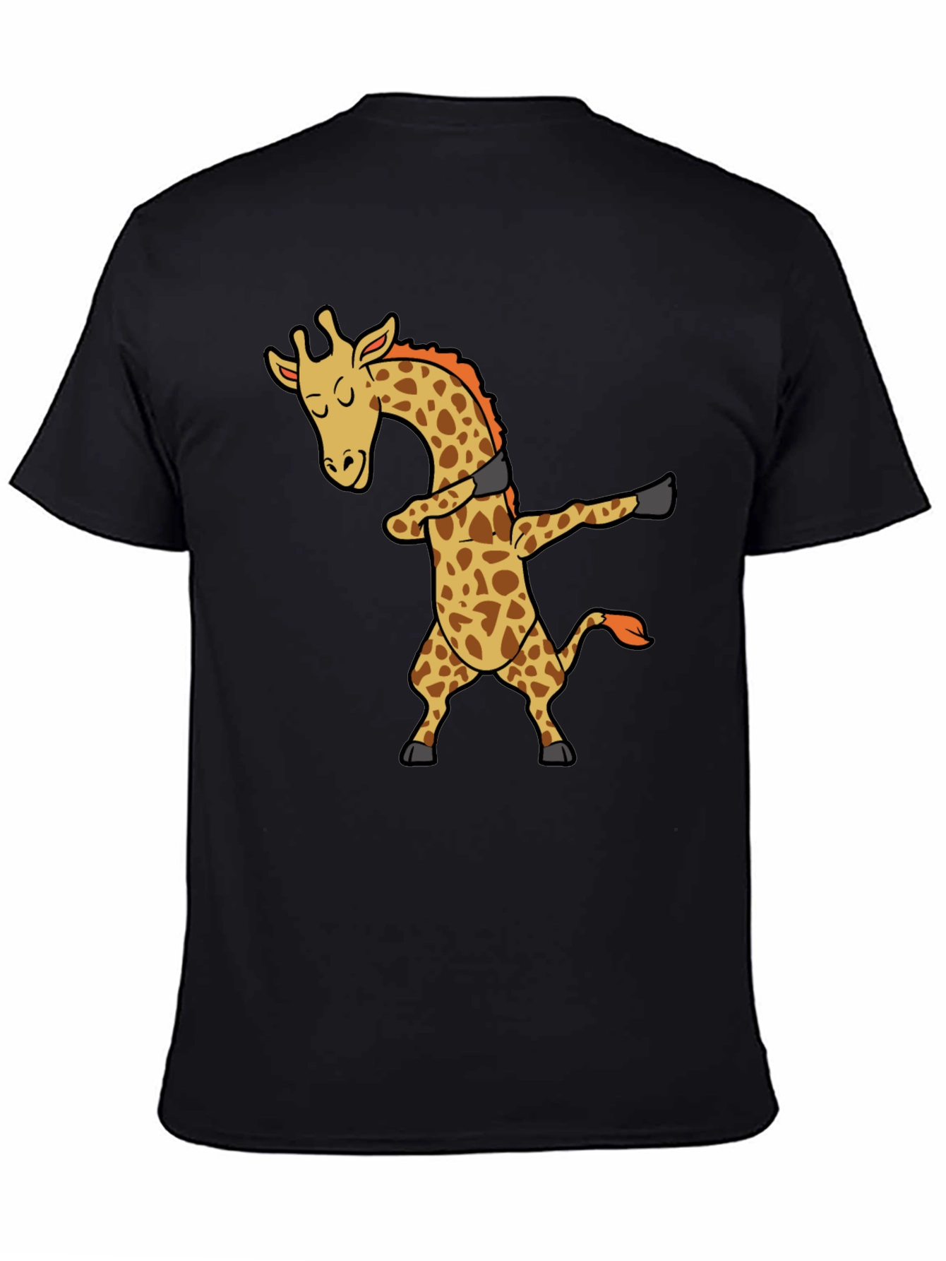 Dabbing Giraffe Black T-Shirt - Trendy Graphic Tee