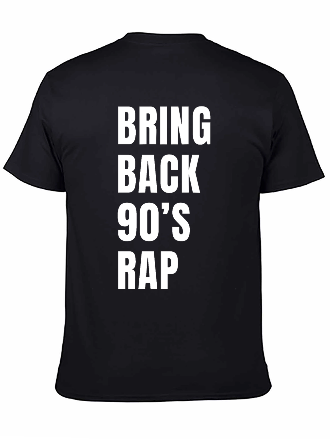 Bring Back 90s Rap Black T-Shirt