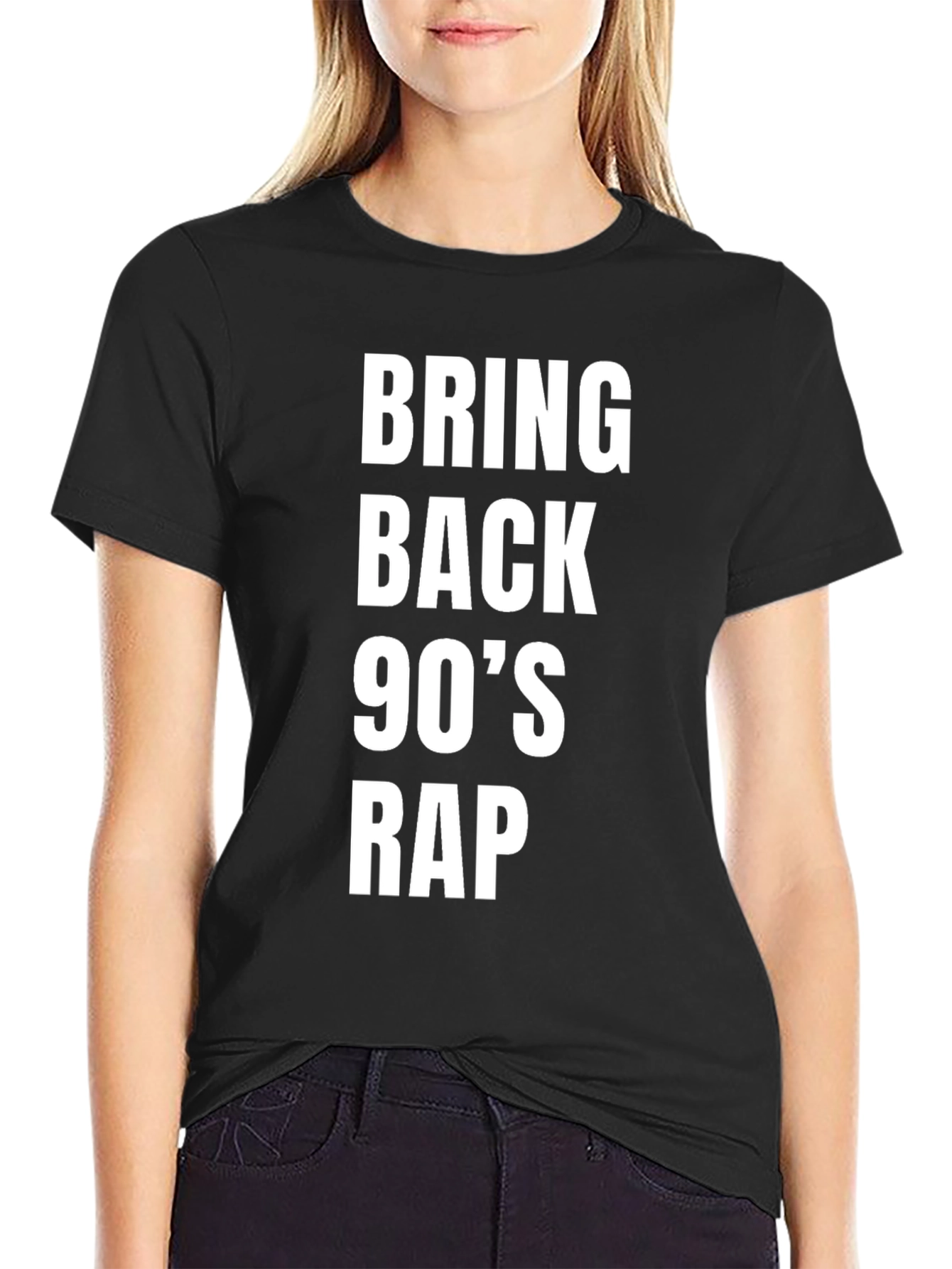 Bring Back 90s Rap Black T-Shirt