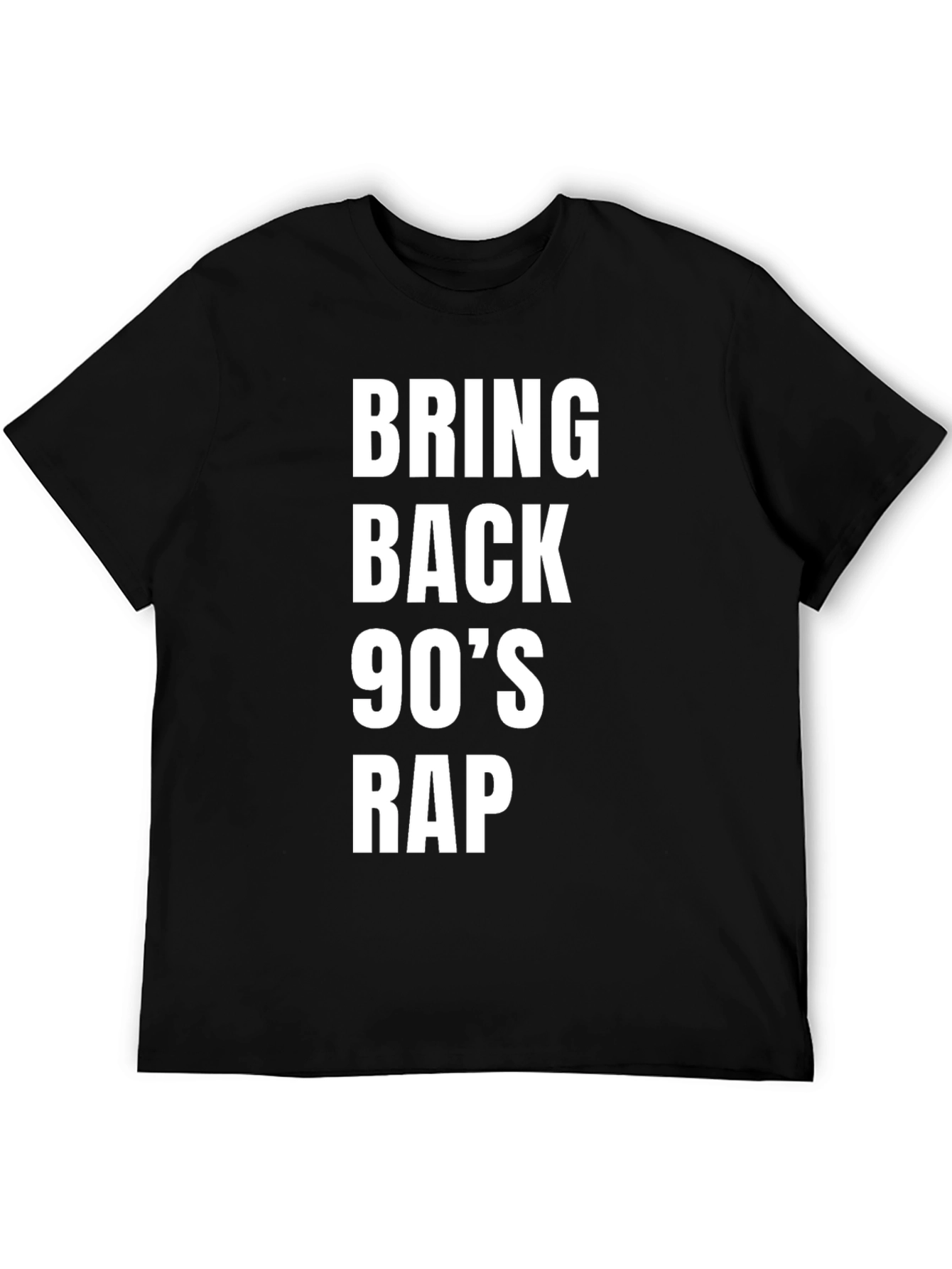 Bring Back 90s Rap Black T-Shirt