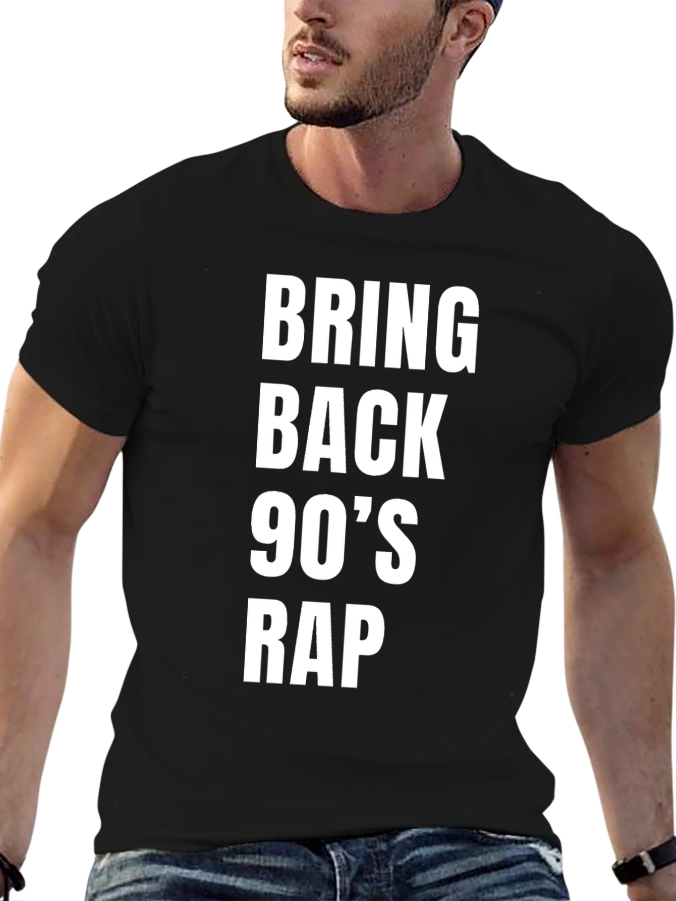 Bring Back 90s Rap Black T-Shirt