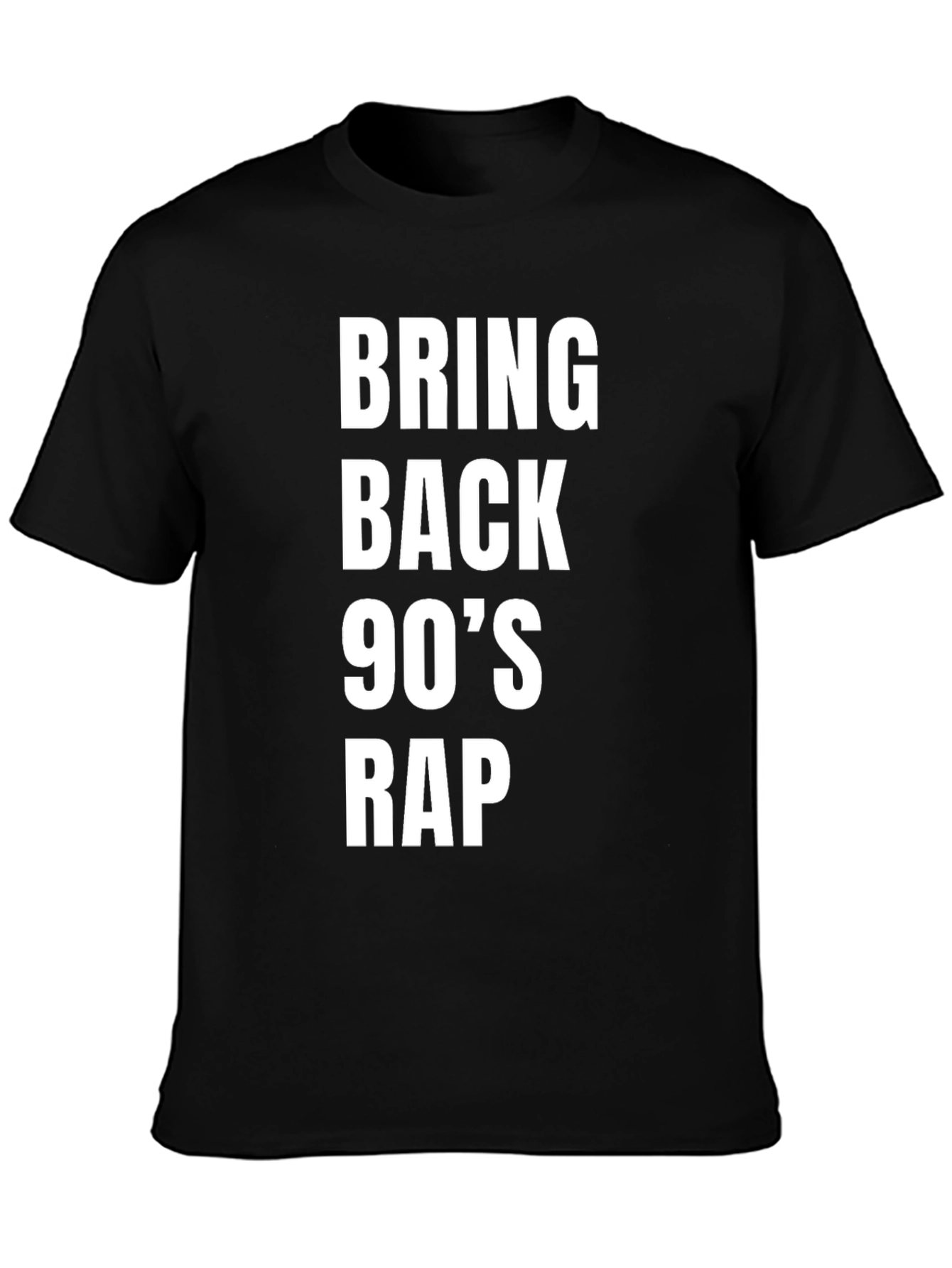 Bring Back 90s Rap Black T-Shirt