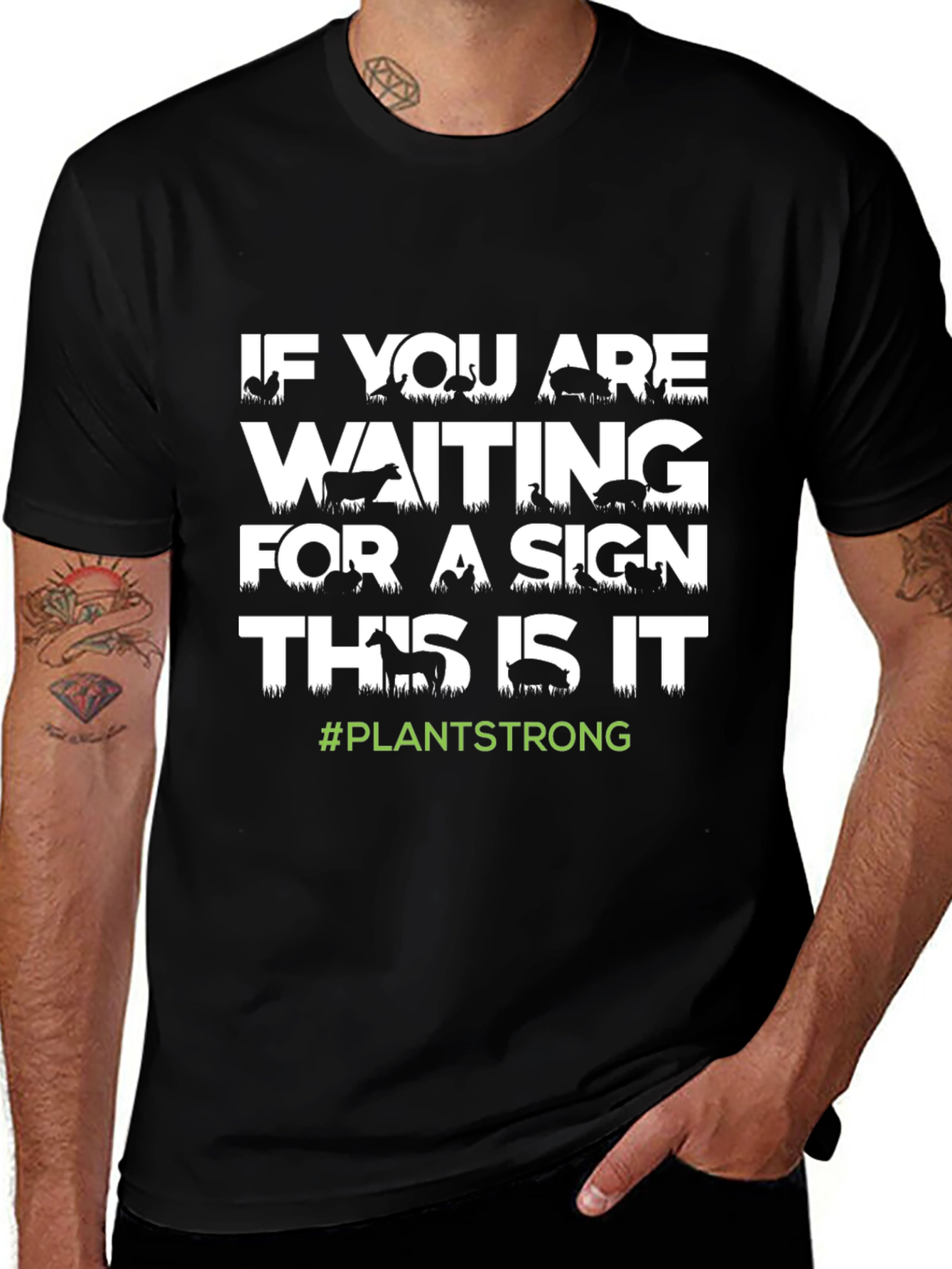 Plant Strong Vegan Graphic Tee