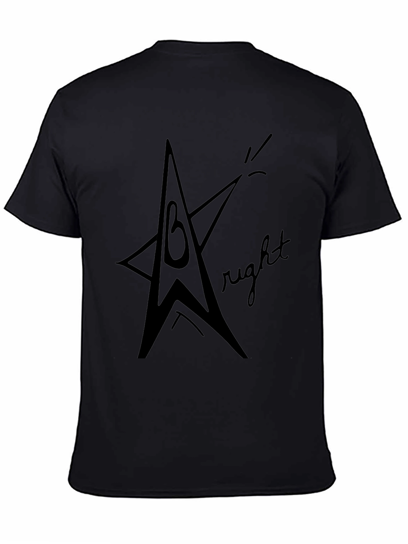 Star Graphic Black T-Shirt - Casual Comfort