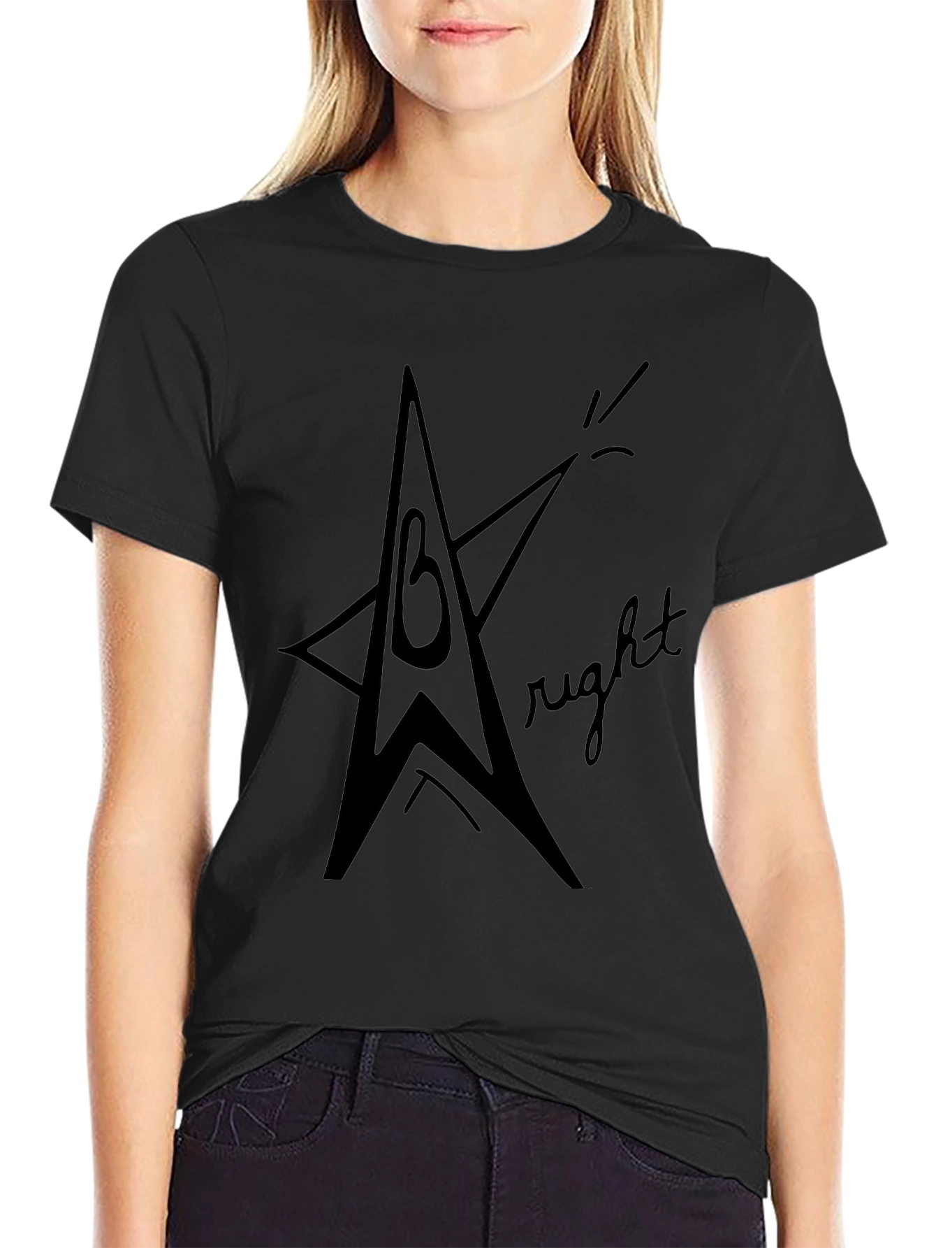Star Graphic Black T-Shirt - Casual Comfort