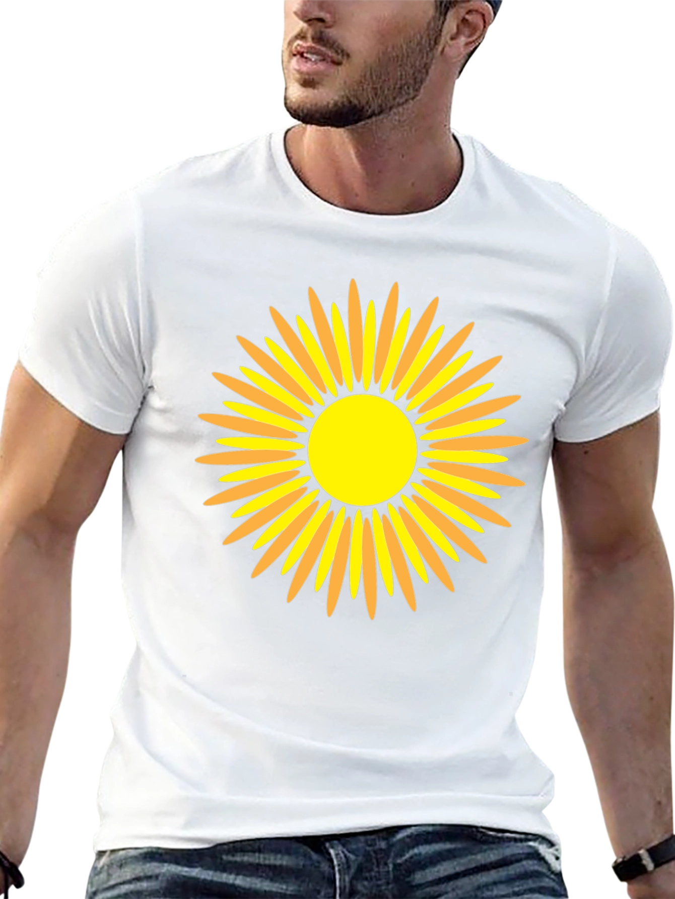 Sunflower Graphic Black T-Shirt - Mens