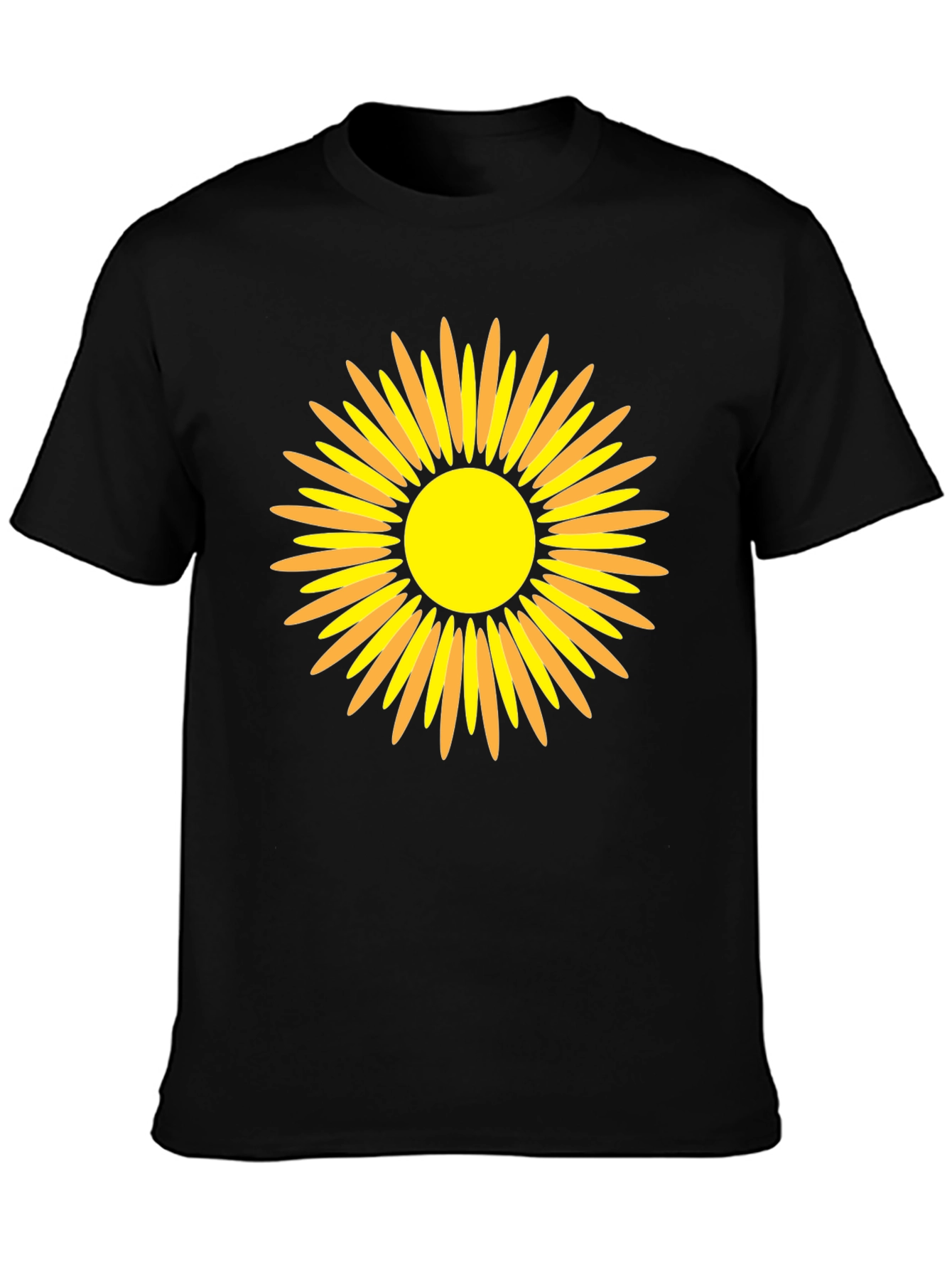 Sunflower Graphic Black T-Shirt - Mens