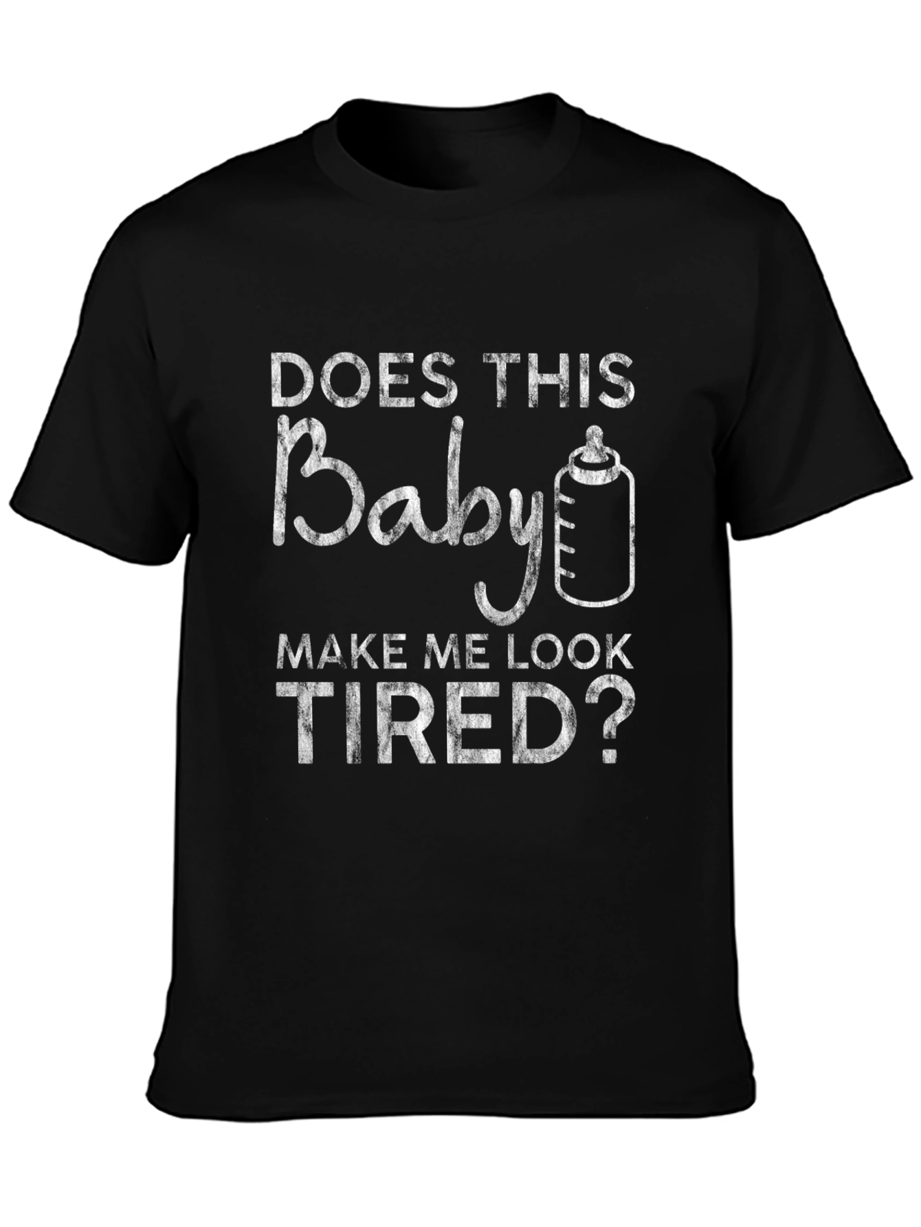 Tired Baby Graphic Tee - Funny Mens T-Shirt