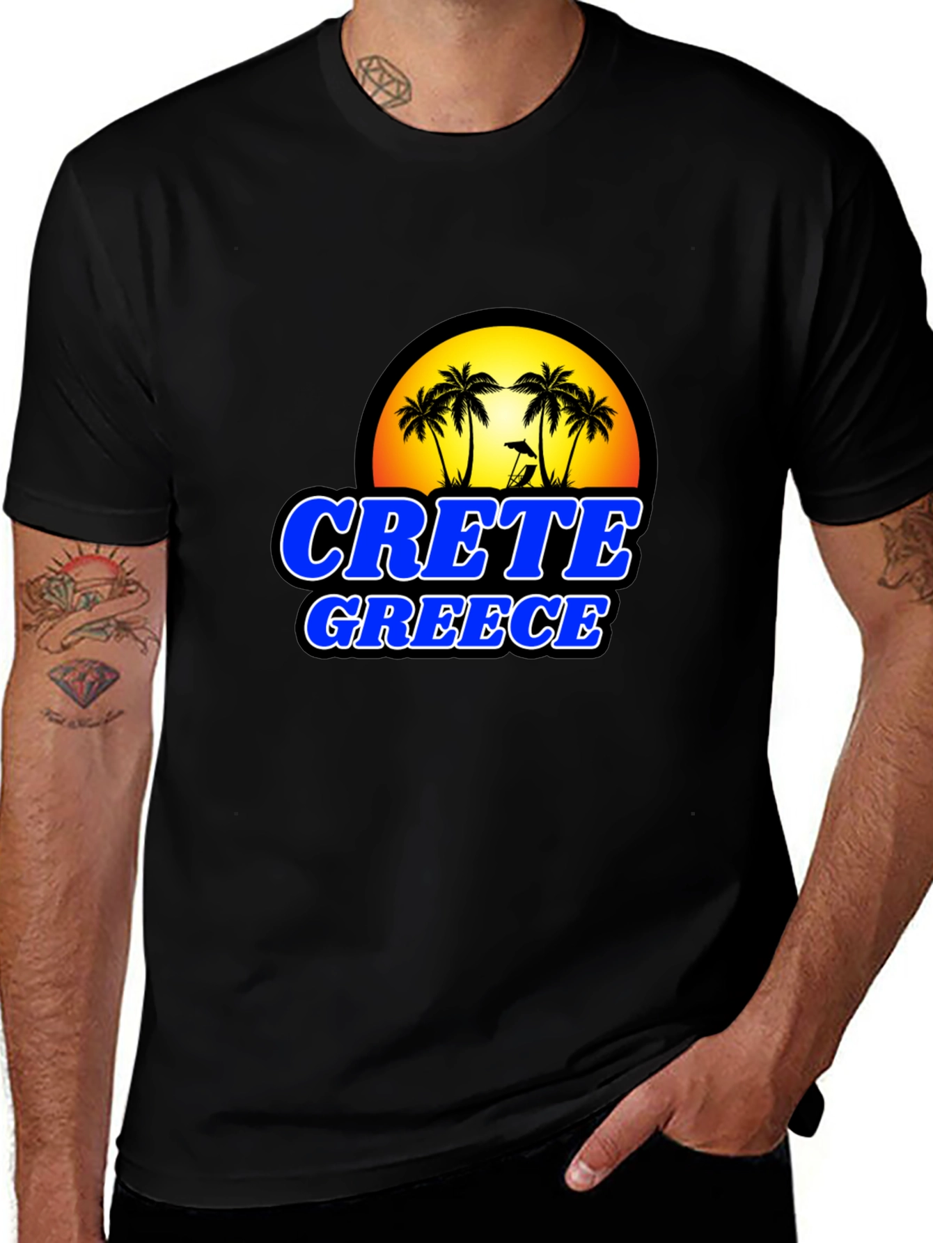 Crete Greece T-Shirt - Island Beach Design