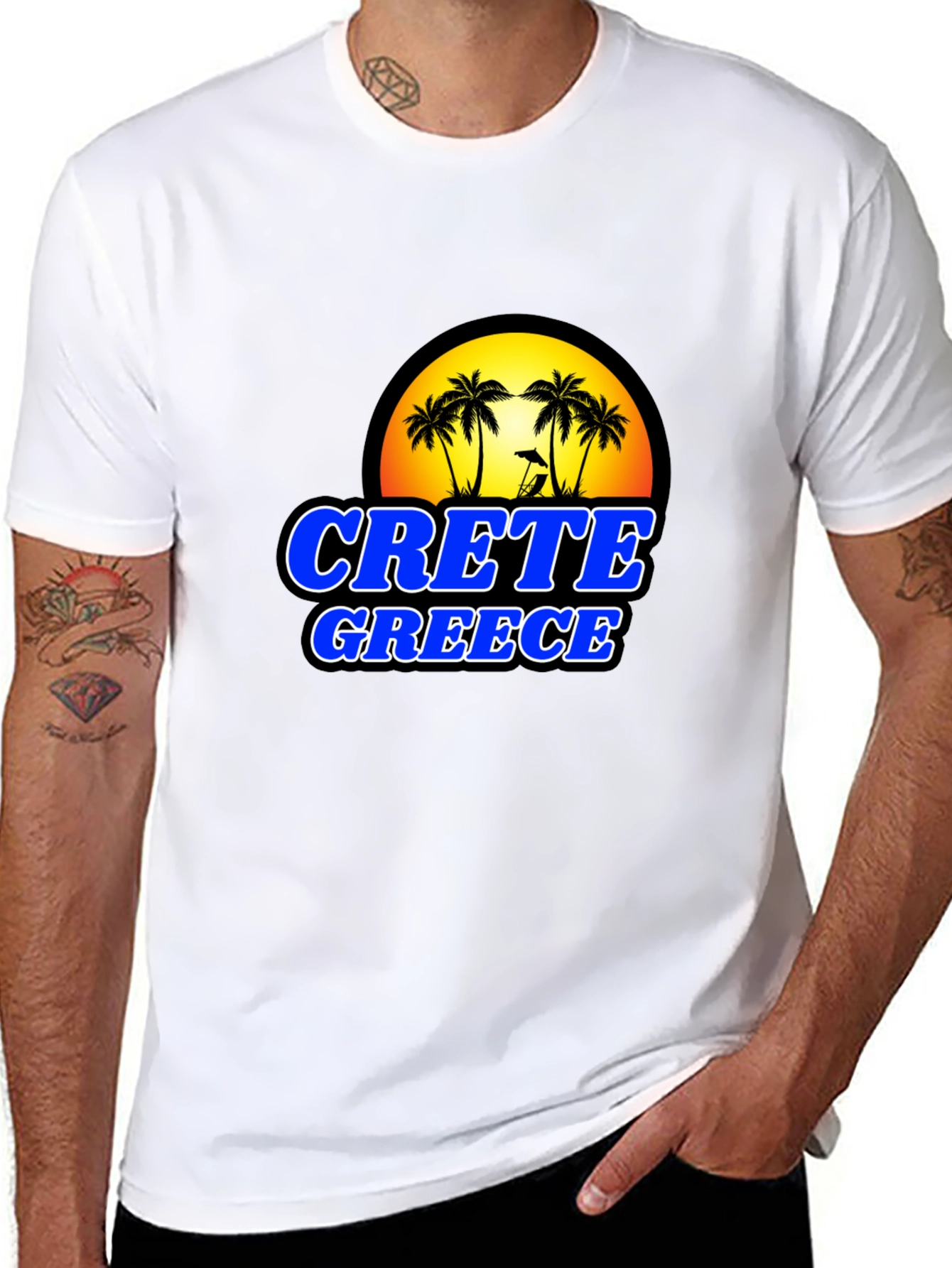 Crete Greece T-Shirt - Island Beach Design