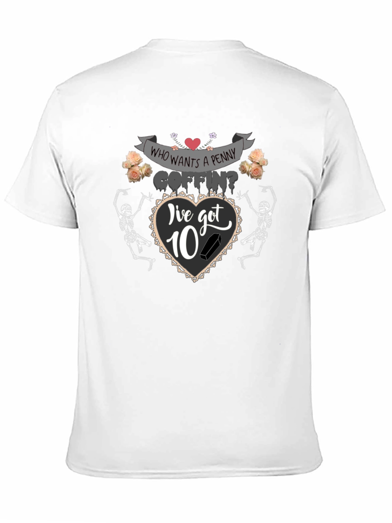 Penny Coffin T-Shirt - Halloween Humor Tee