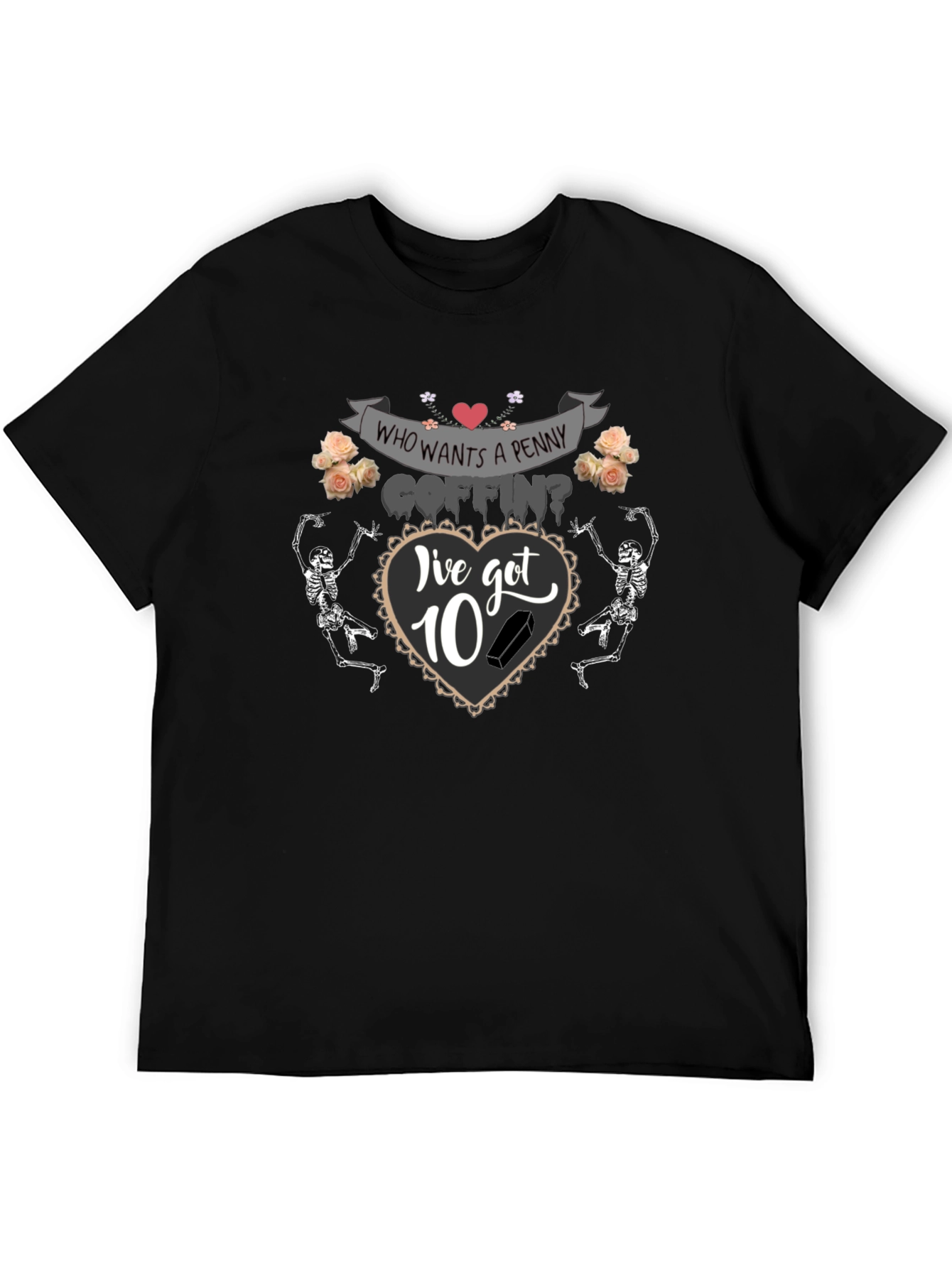 Penny Coffin T-Shirt - Halloween Humor Tee