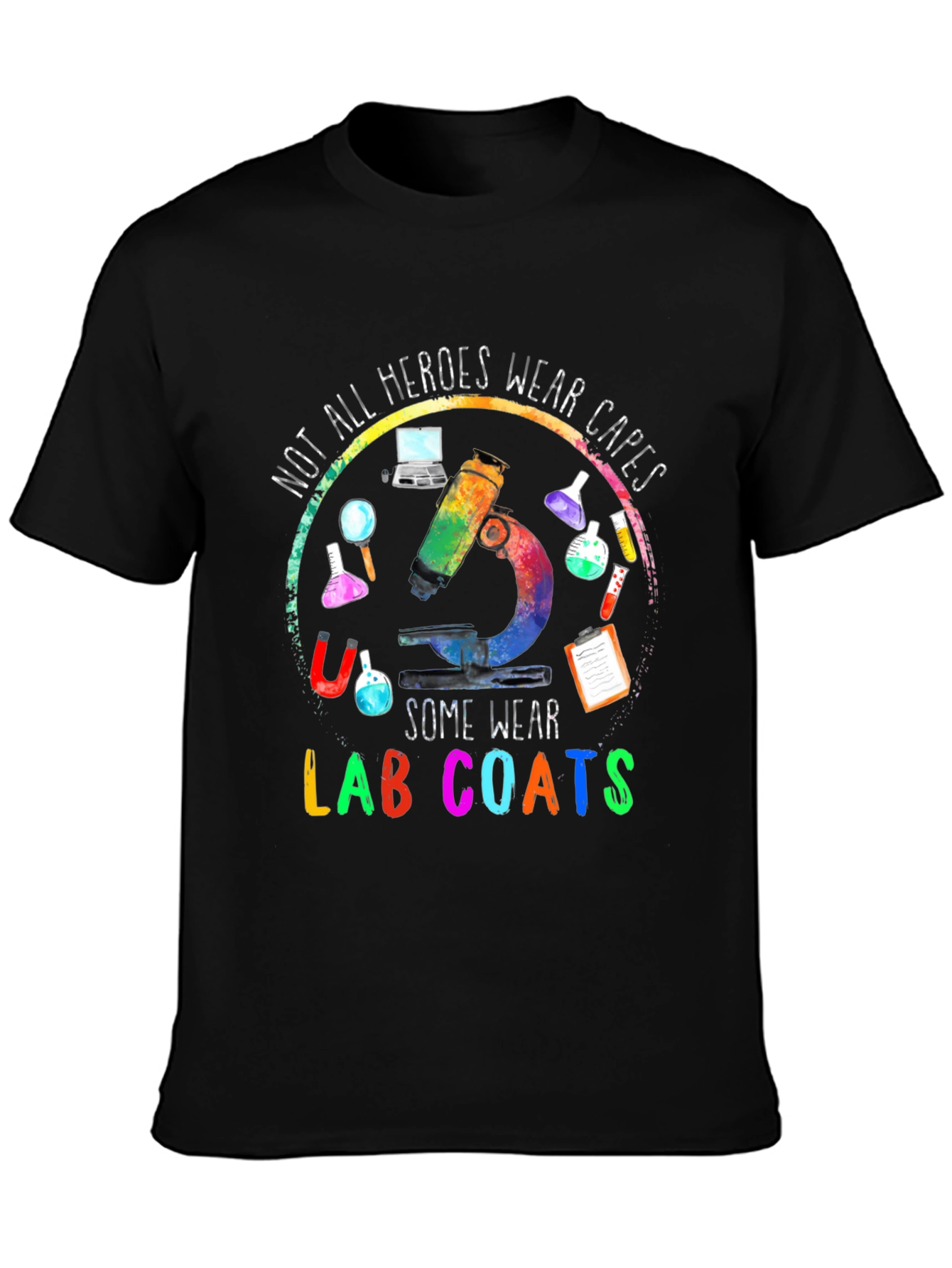 Heroes Wear Lab Coats T-Shirt - Science Apparel