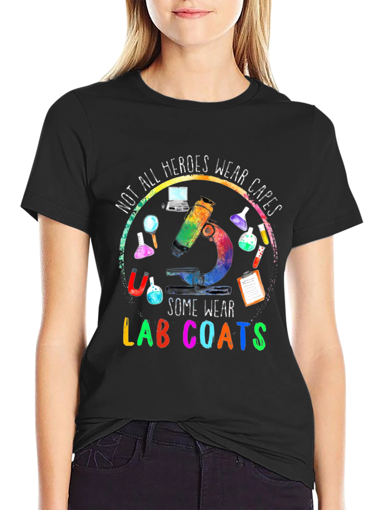 Heroes Wear Lab Coats T-Shirt - Science Apparel