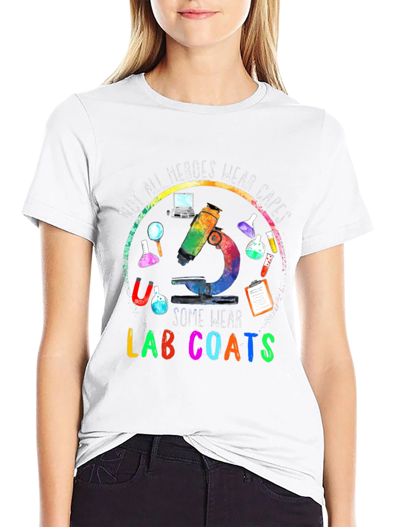 Heroes Wear Lab Coats T-Shirt - Science Apparel