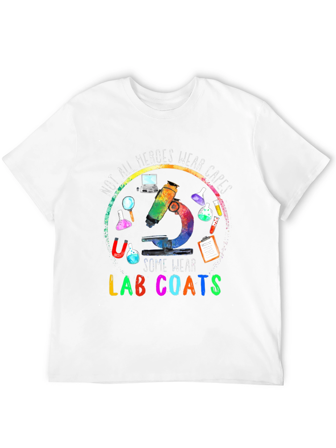 Heroes Wear Lab Coats T-Shirt - Science Apparel