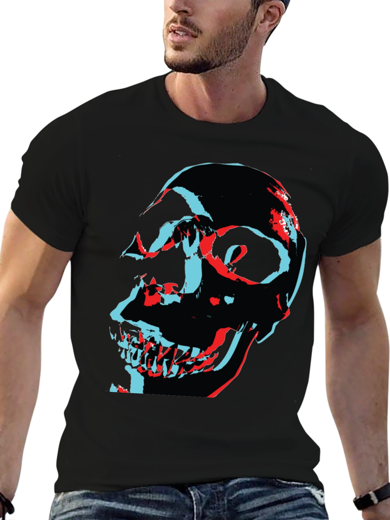 Skull Graphic T-Shirt: Bold Edgy Design