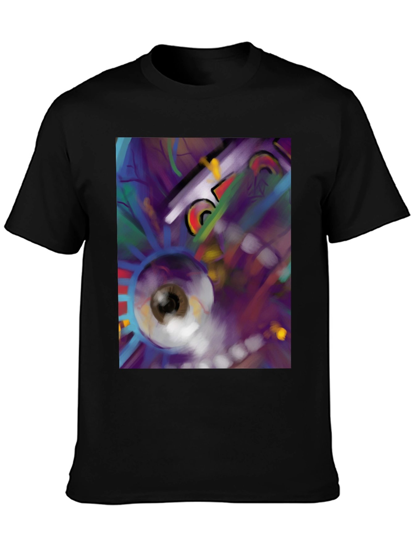 Abstract Eye T-Shirt - Black
