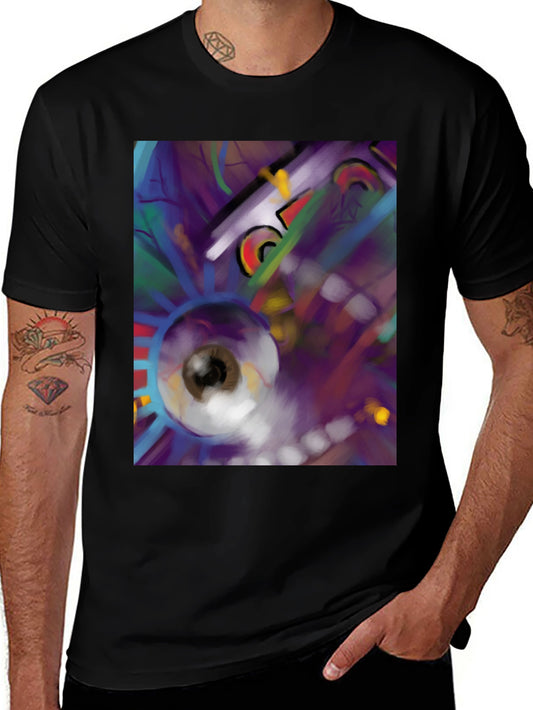 Abstract Eye T-Shirt - Black