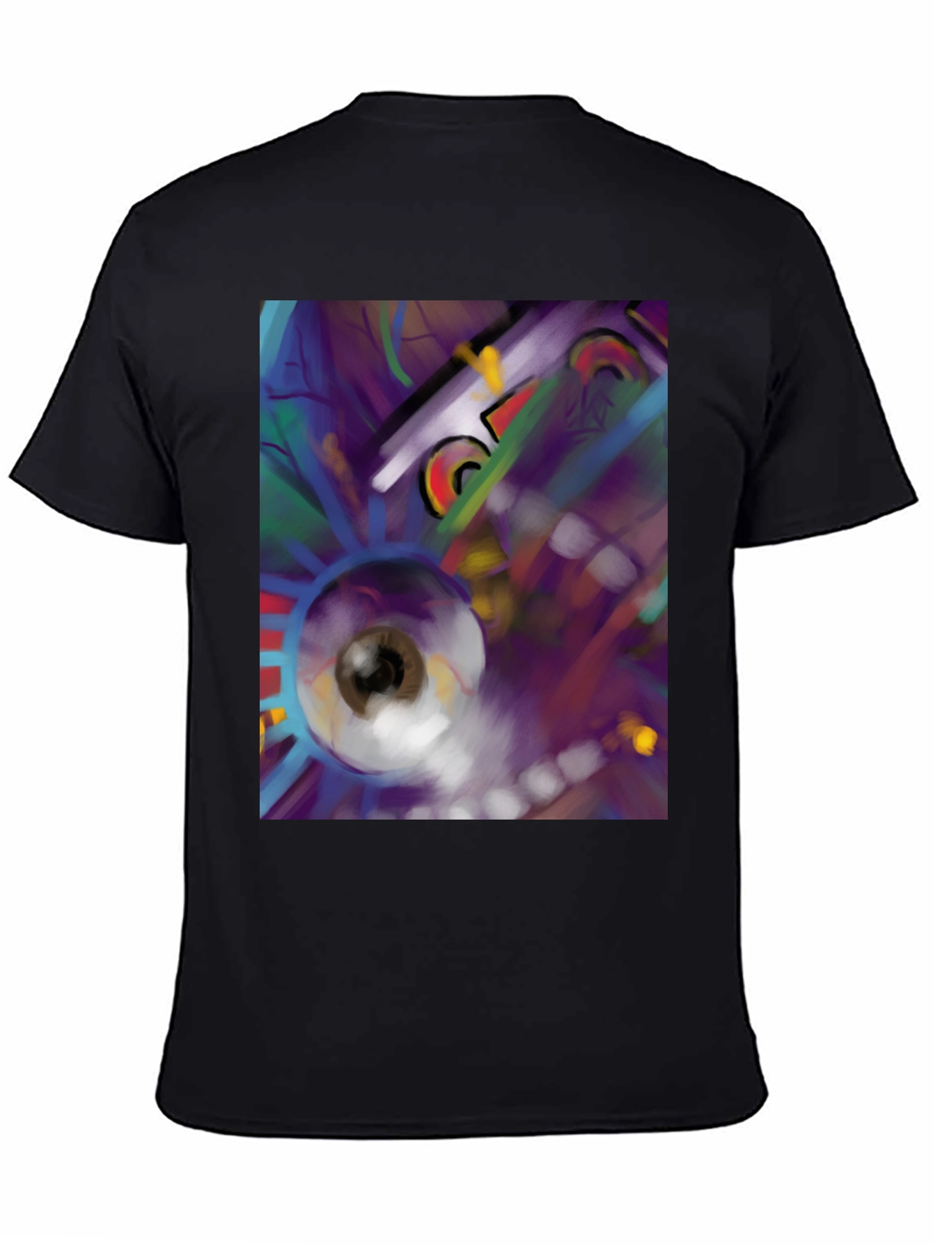 Abstract Eye T-Shirt - Black