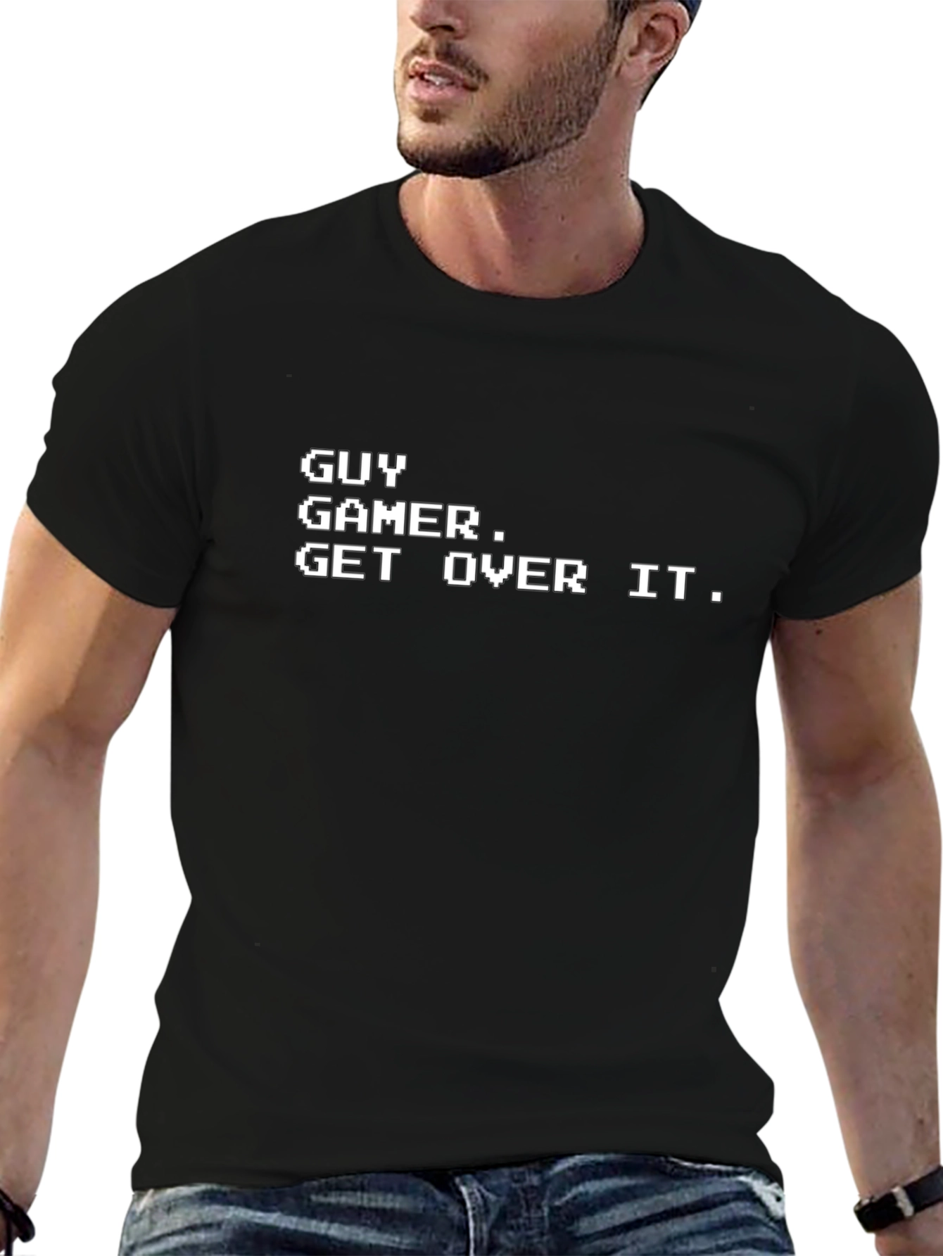 Guy Gamer T-Shirt - Retro Gaming Style