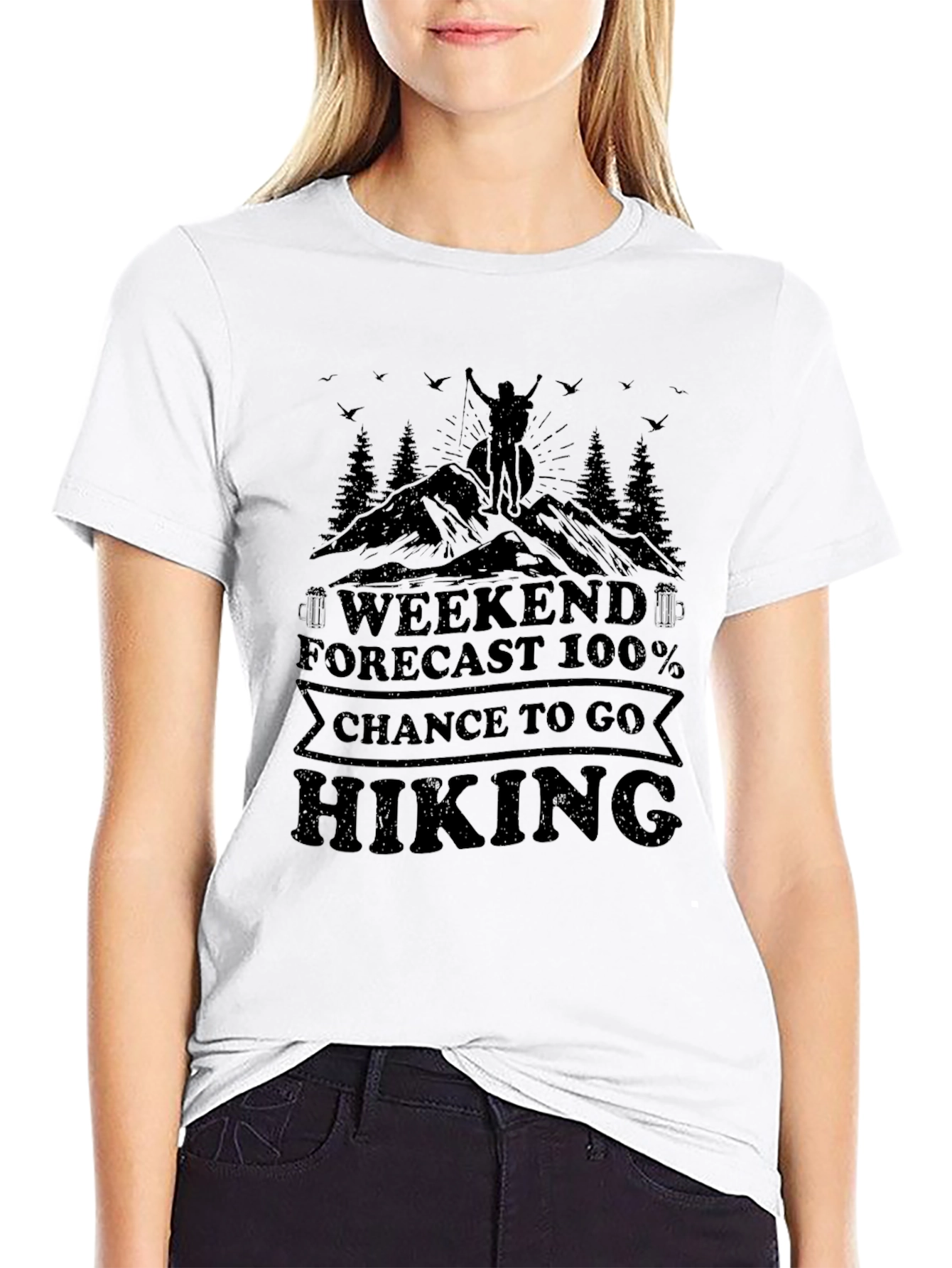 Hiking Weekend Forecast Tee - Adventure Ready!