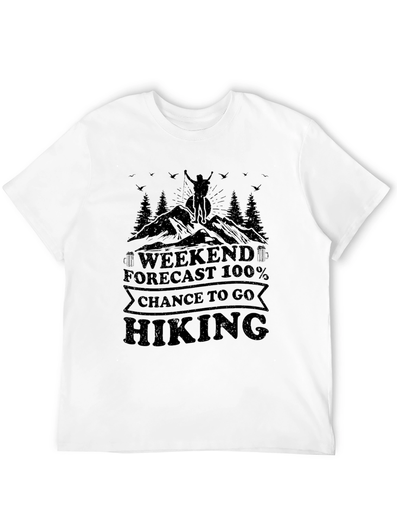 Hiking Weekend Forecast Tee - Adventure Ready!