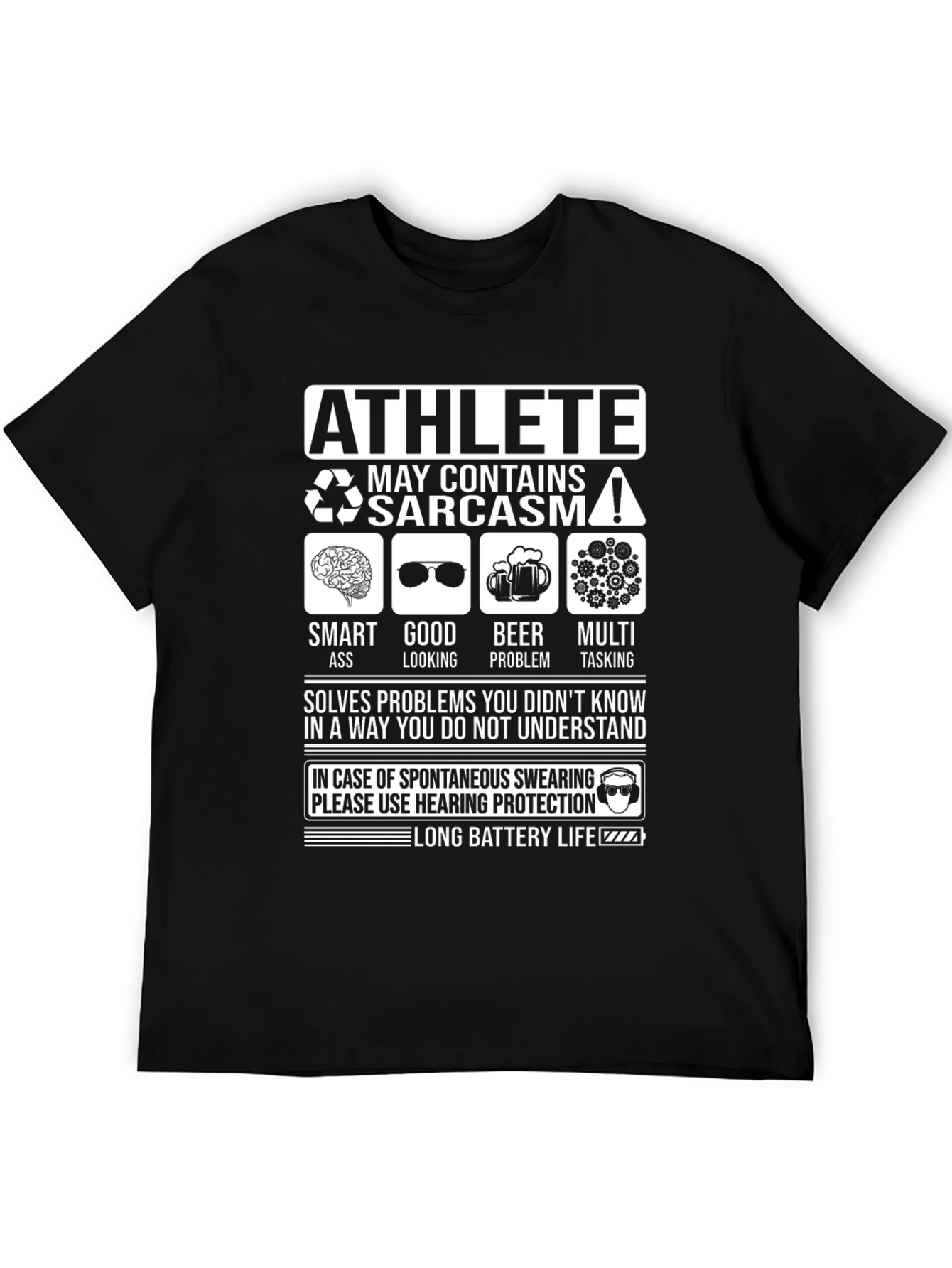 Athlete Sarcasm T-Shirt - Funny Smart Ass Looking