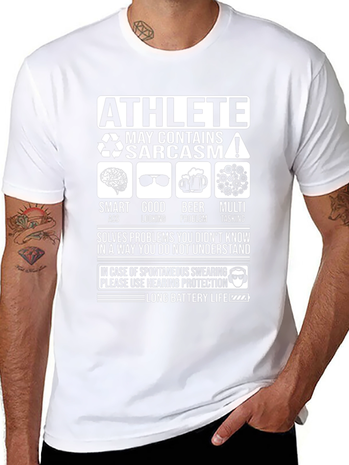 Athlete Sarcasm T-Shirt - Funny Smart Ass Looking