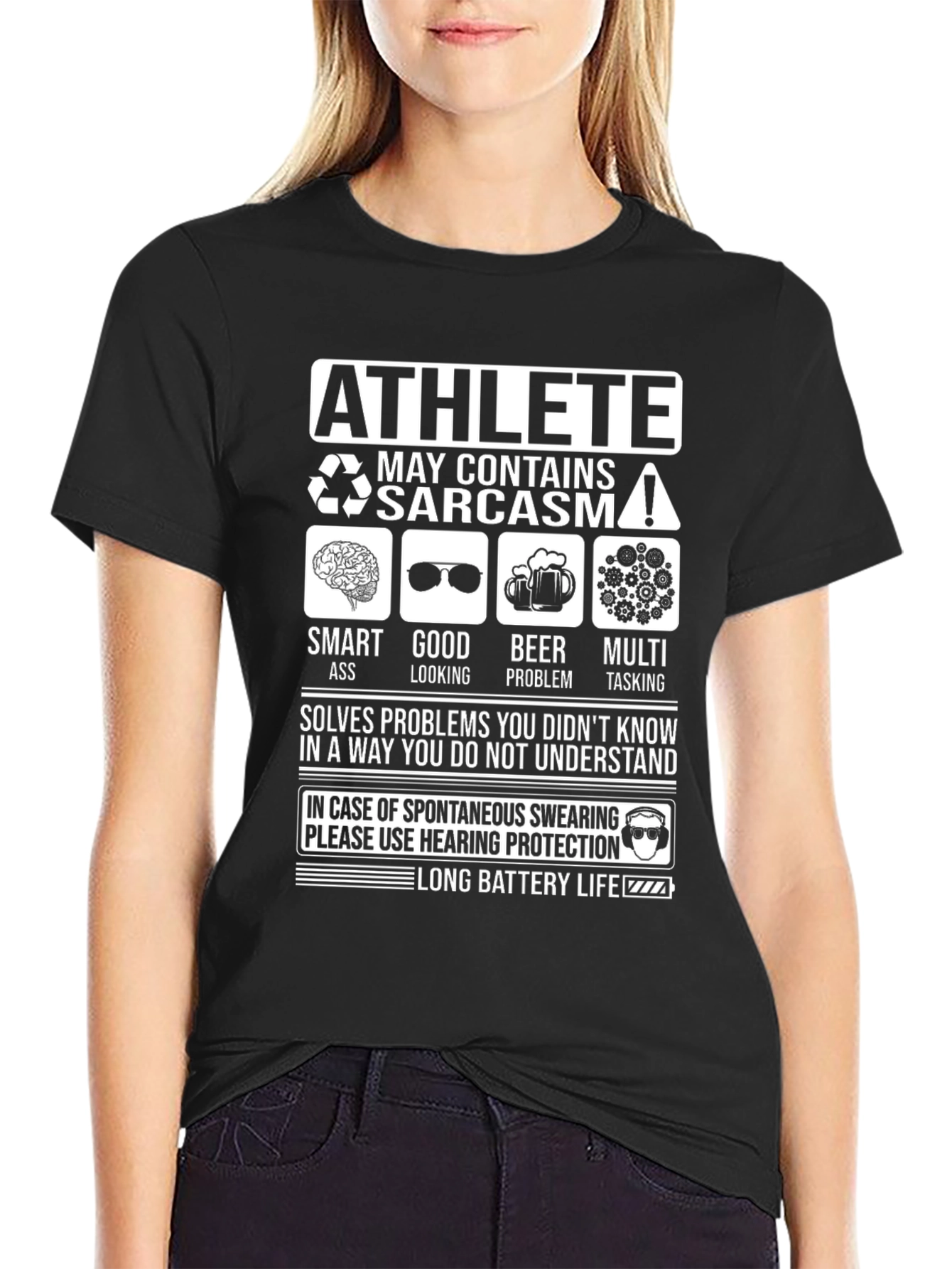 Athlete Sarcasm T-Shirt - Funny Smart Ass Looking