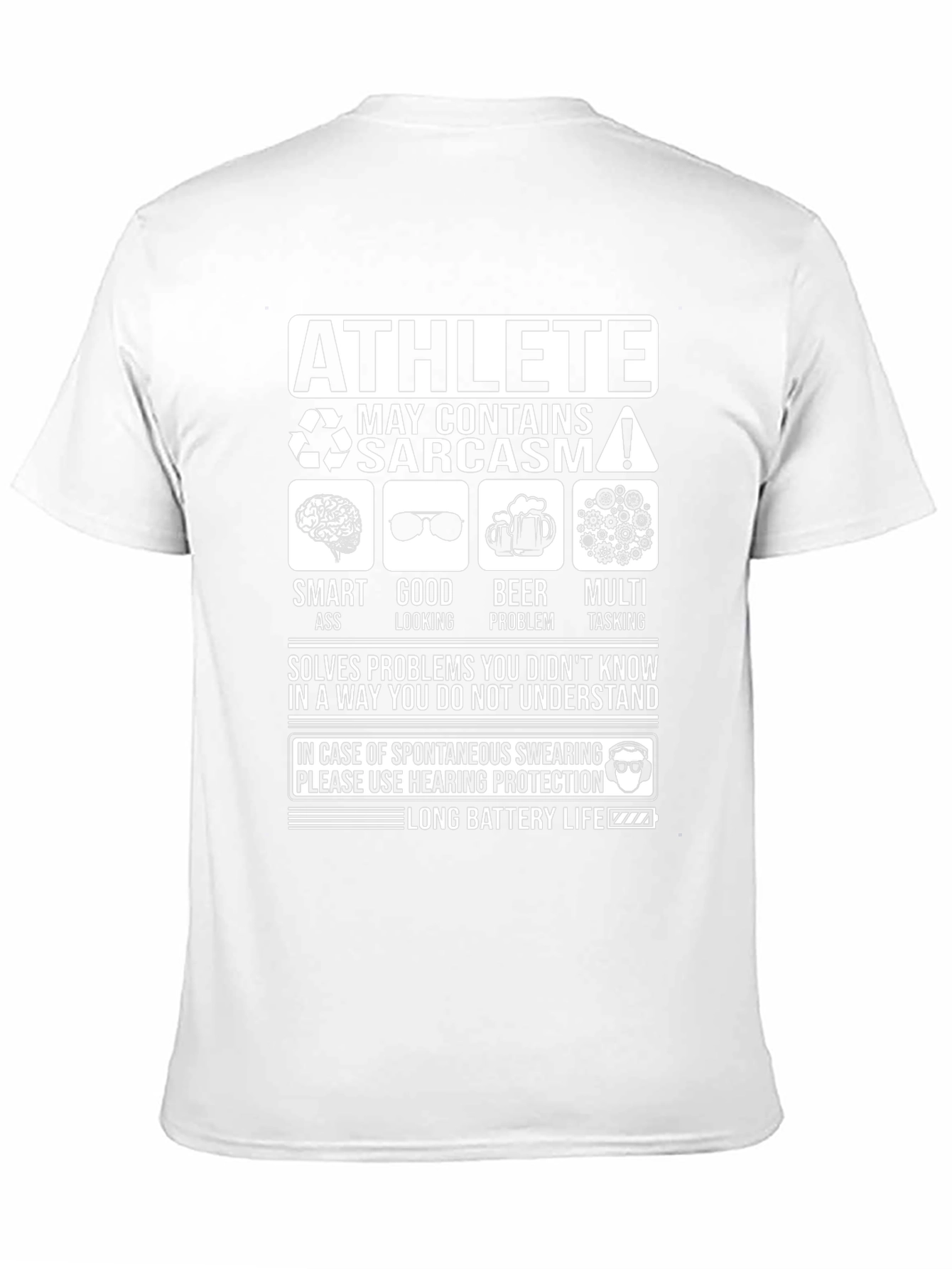 Athlete Sarcasm T-Shirt - Funny Smart Ass Looking
