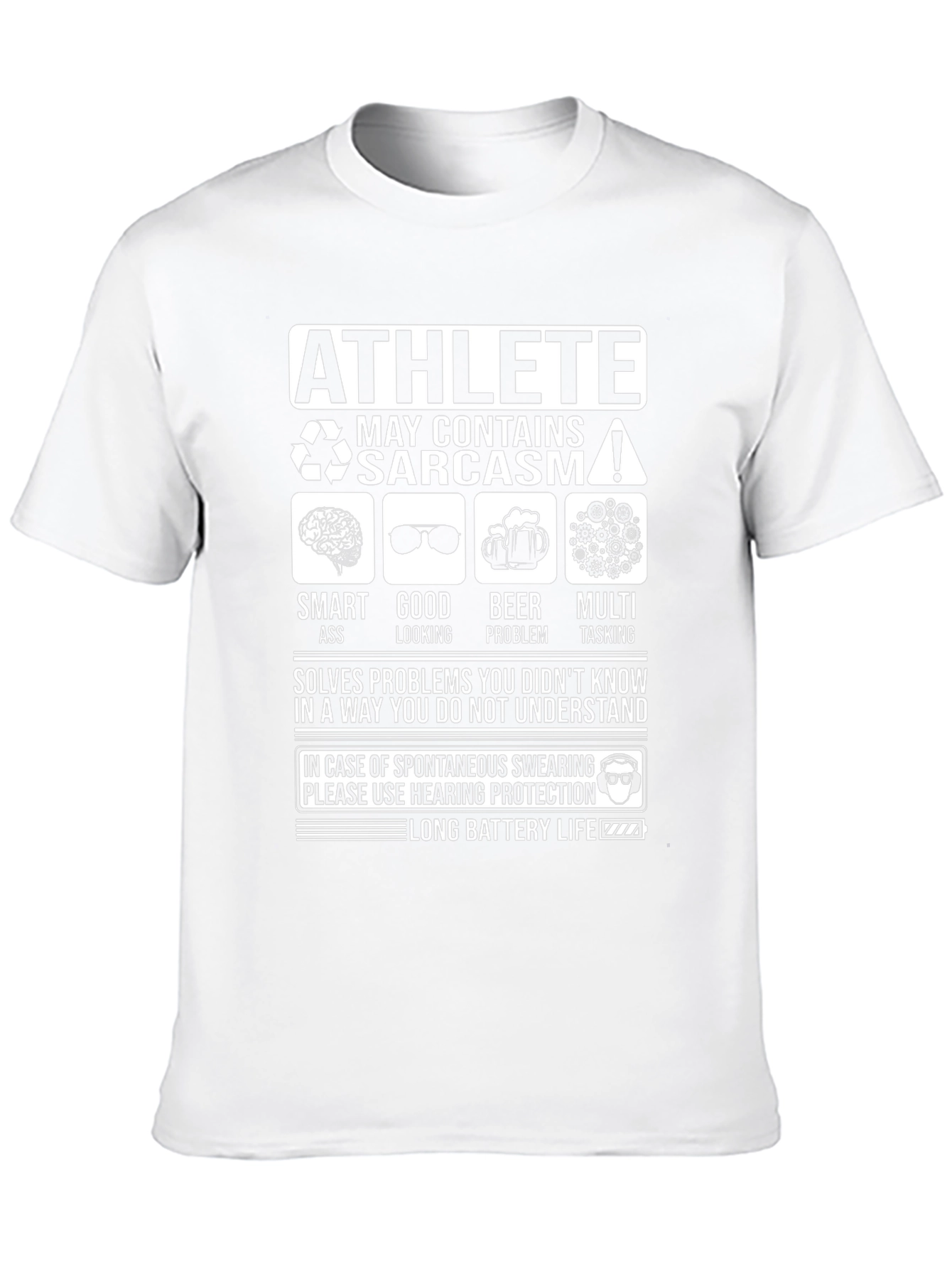 Athlete Sarcasm T-Shirt - Funny Smart Ass Looking