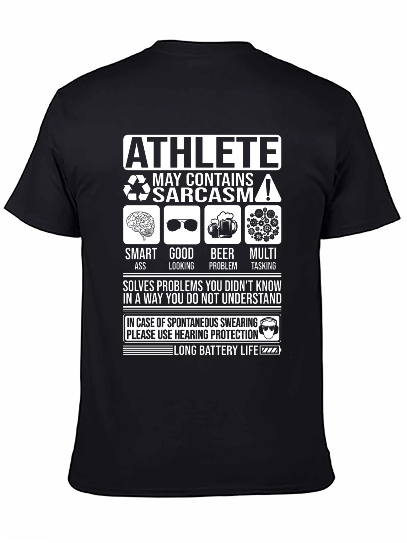 Athlete Sarcasm T-Shirt - Funny Smart Ass Looking