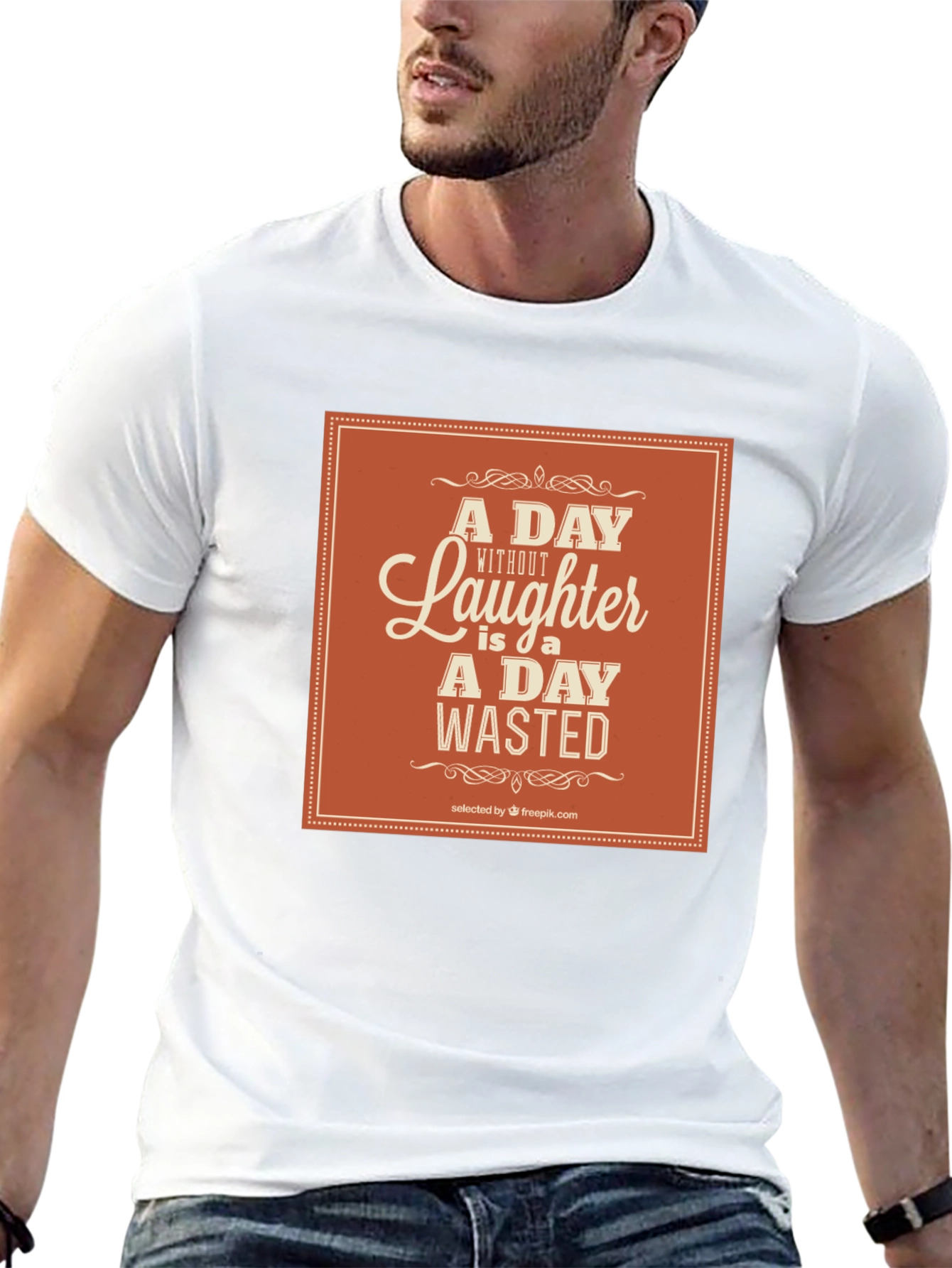 Laughter is a Day Wasted Graphic T-Shirt