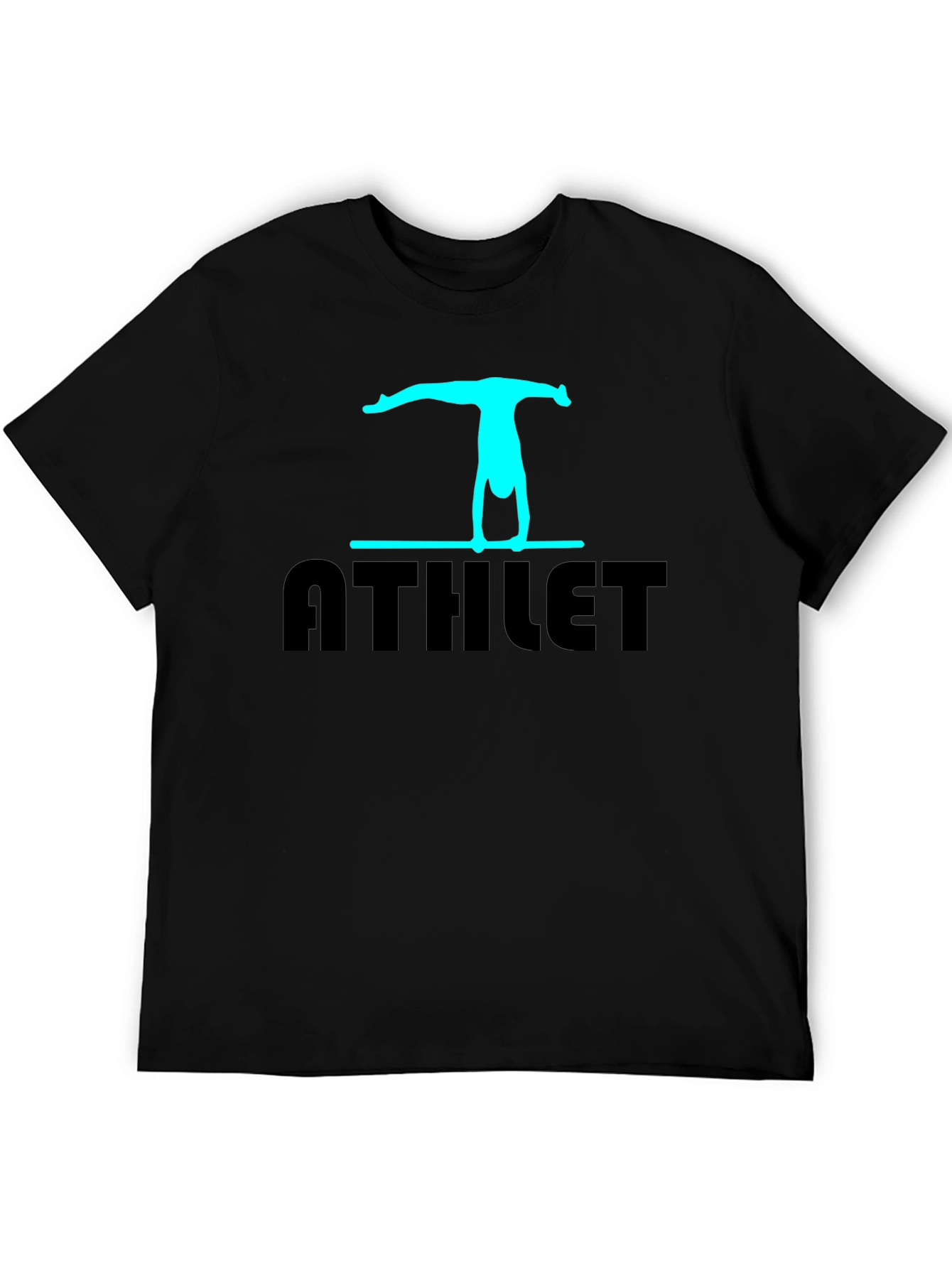 Athlete Gymnastics T-Shirt - Black Cotton Blend