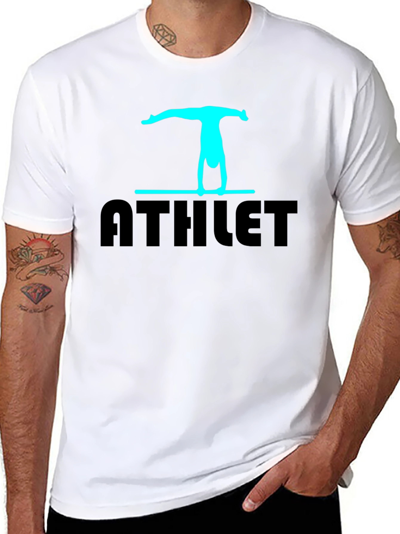 Athlete Gymnastics T-Shirt - Black Cotton Blend