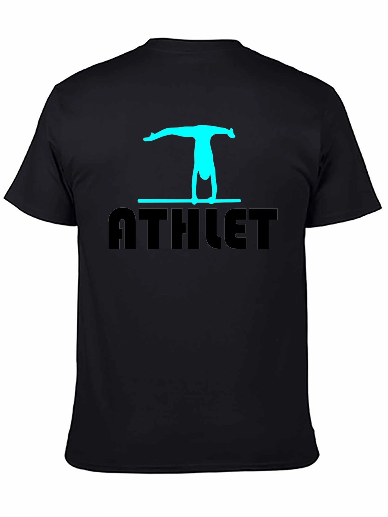 Athlete Gymnastics T-Shirt - Black Cotton Blend