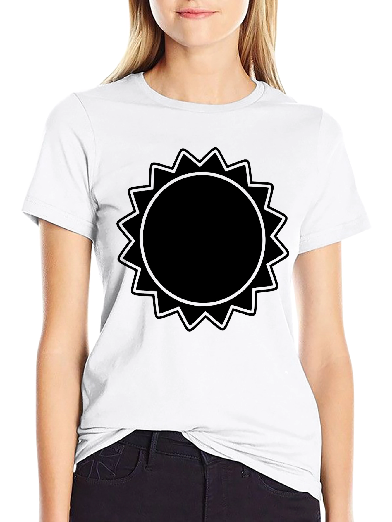 Black Sun Graphic Tee - Modern Casual Style