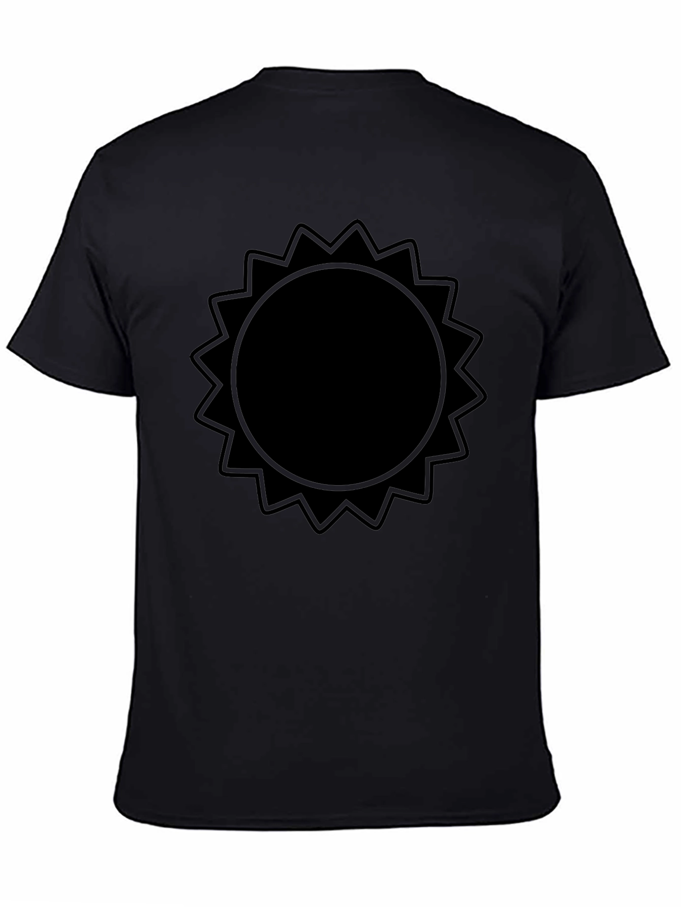 Black Sun Graphic Tee - Modern Casual Style